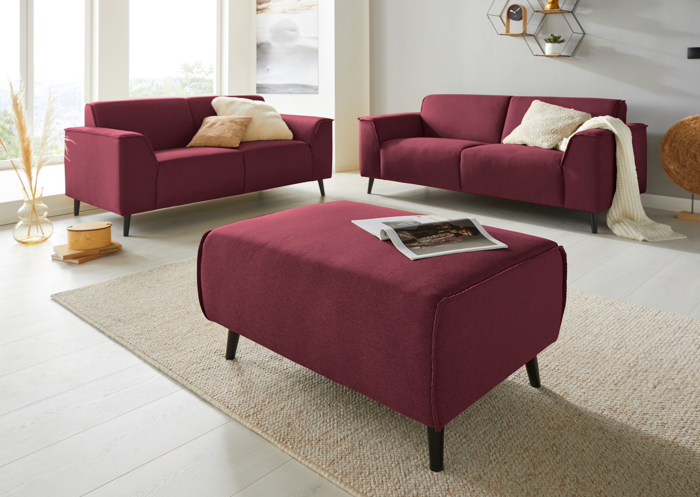 DOMO collection Hocker »Amora« mit Federkern