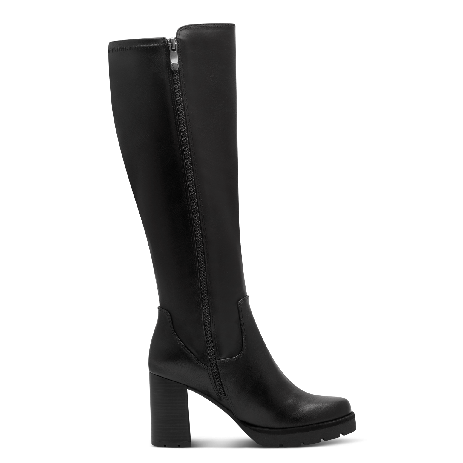 MARCO TOZZI Stiefel  , Blockabsatz, Langschaftstiefel in veganer Verarbeitung