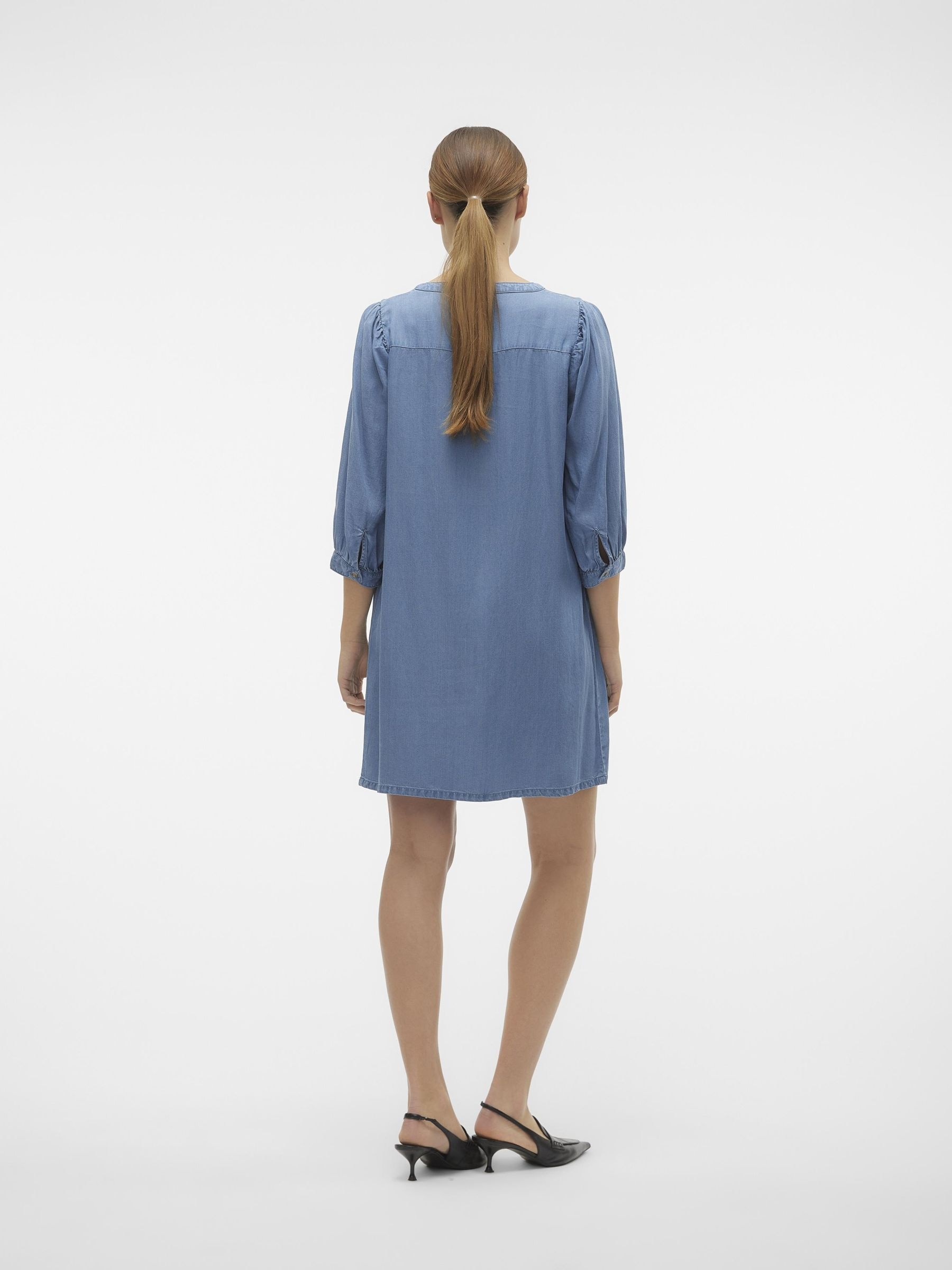 Vero Moda Minikleid »VMBREE 3/4 LOOSE TUNIC GA«, im Denim Look