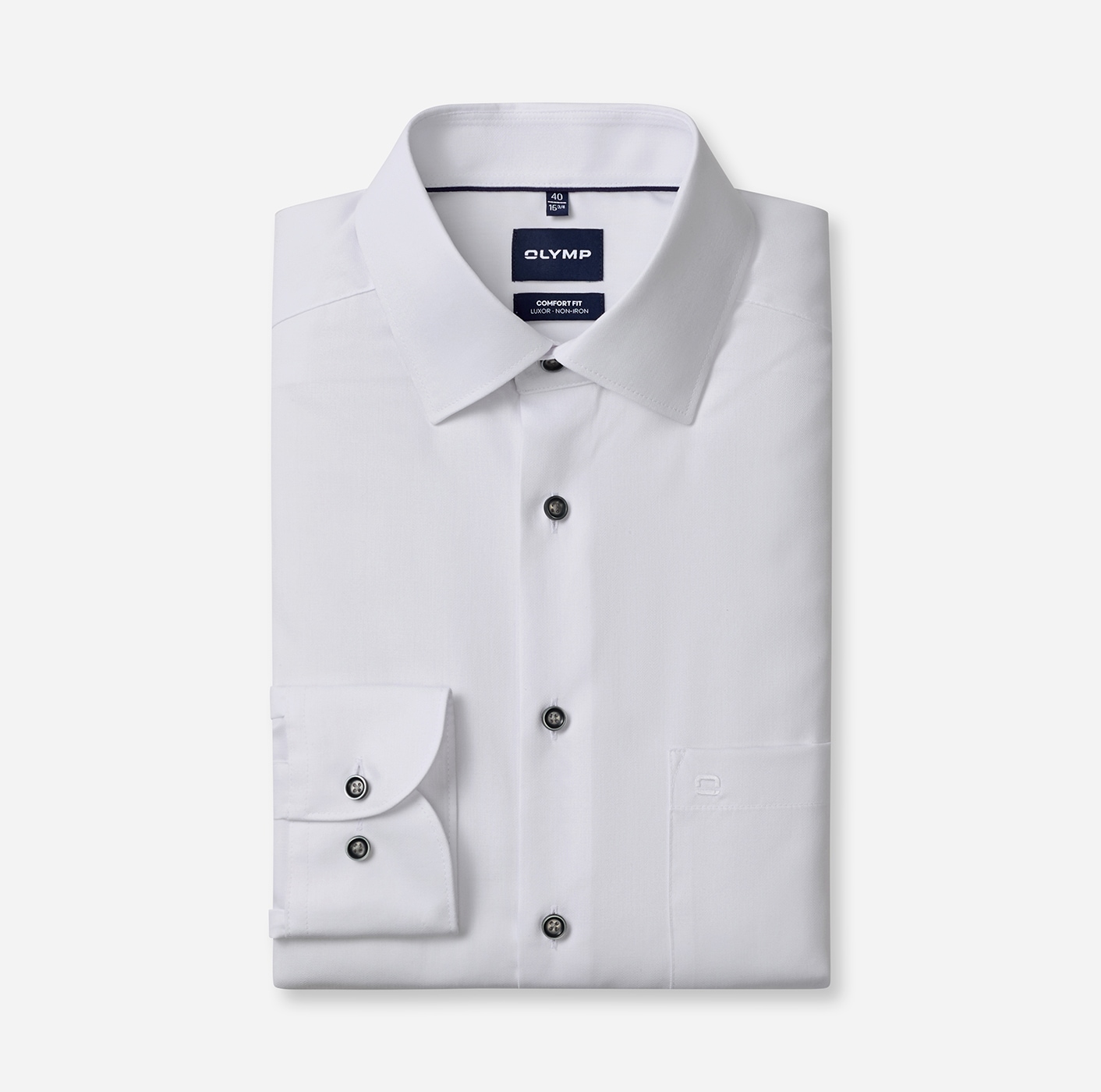OLYMP Langarmhemd »Luxor« Businesshemd, New-Kentkragen, Comfort Fit
