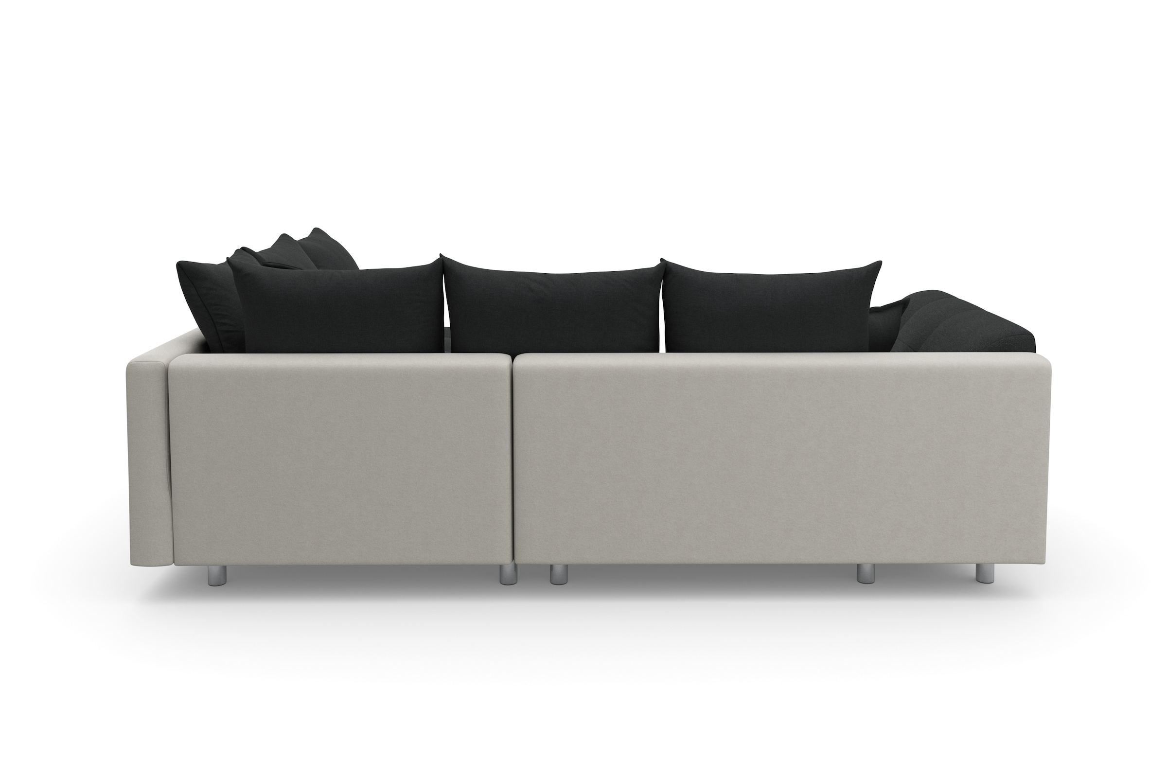 COLLECTION AB Ecksofa Joseli,  mit Zier- und Rückenkissen, komfortable Schanzen-Armlehne