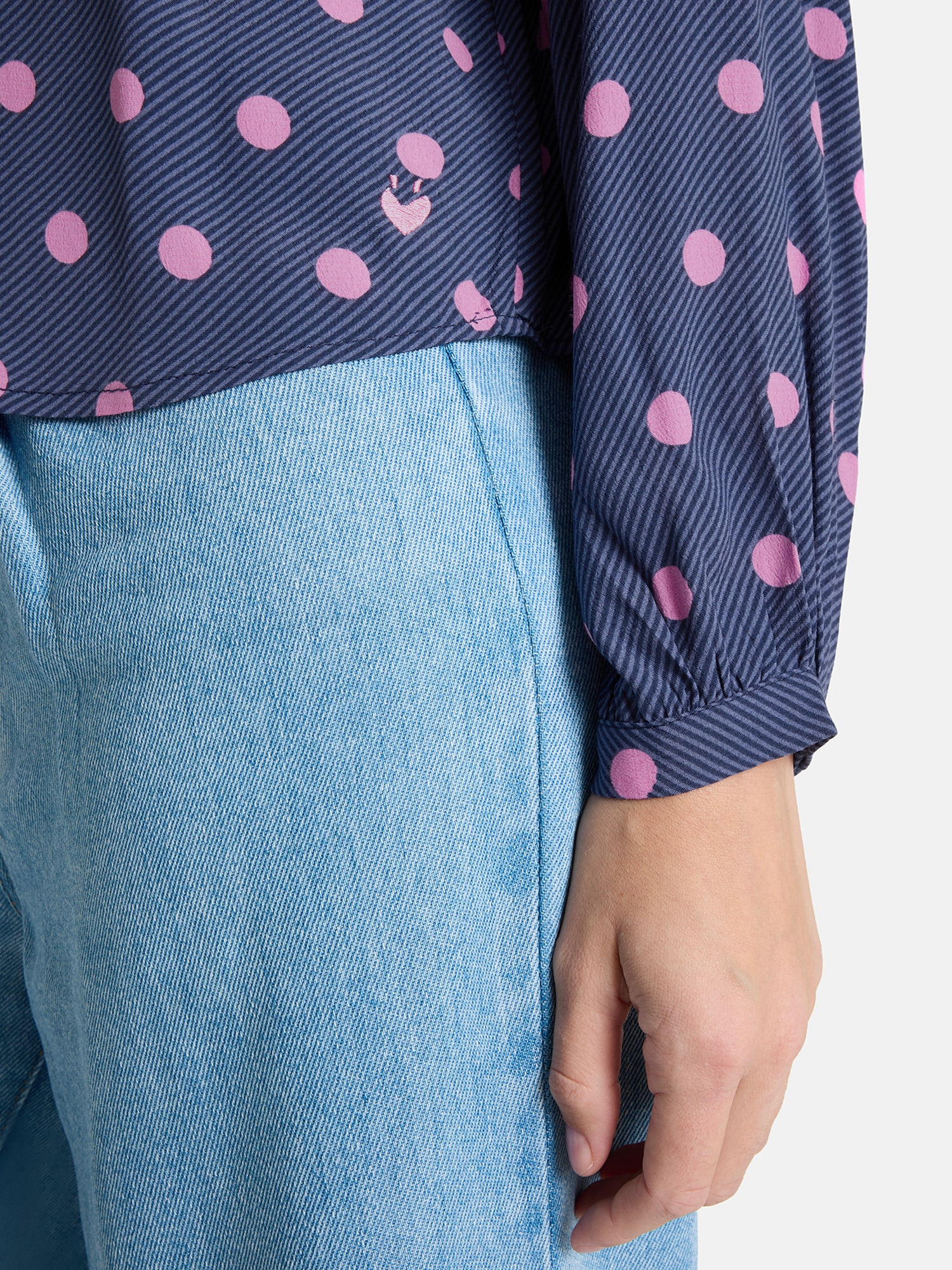 Lieblingsstück Langarmbluse »EdiliaL« mit Knopfleiste, gepunktet