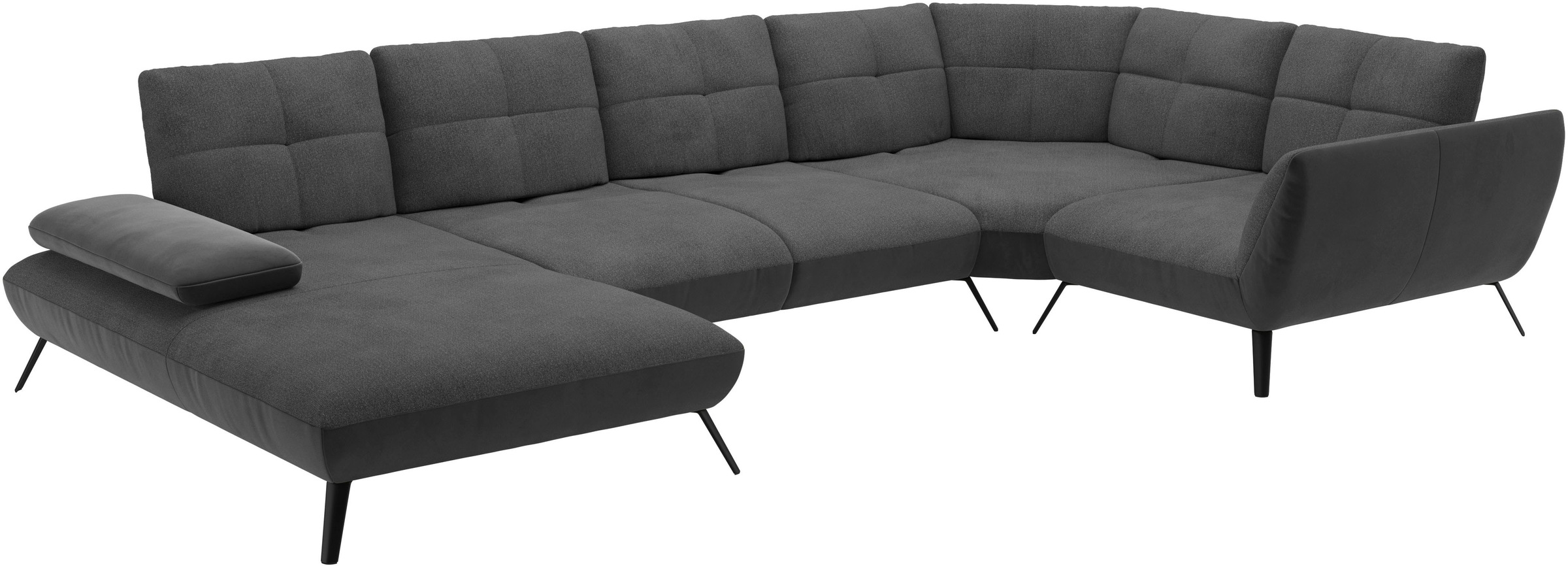Places of Style Wohnlandschaft »Mikado U-Form«, inkl. Sitztiefenverstellung und Armteilverstellung