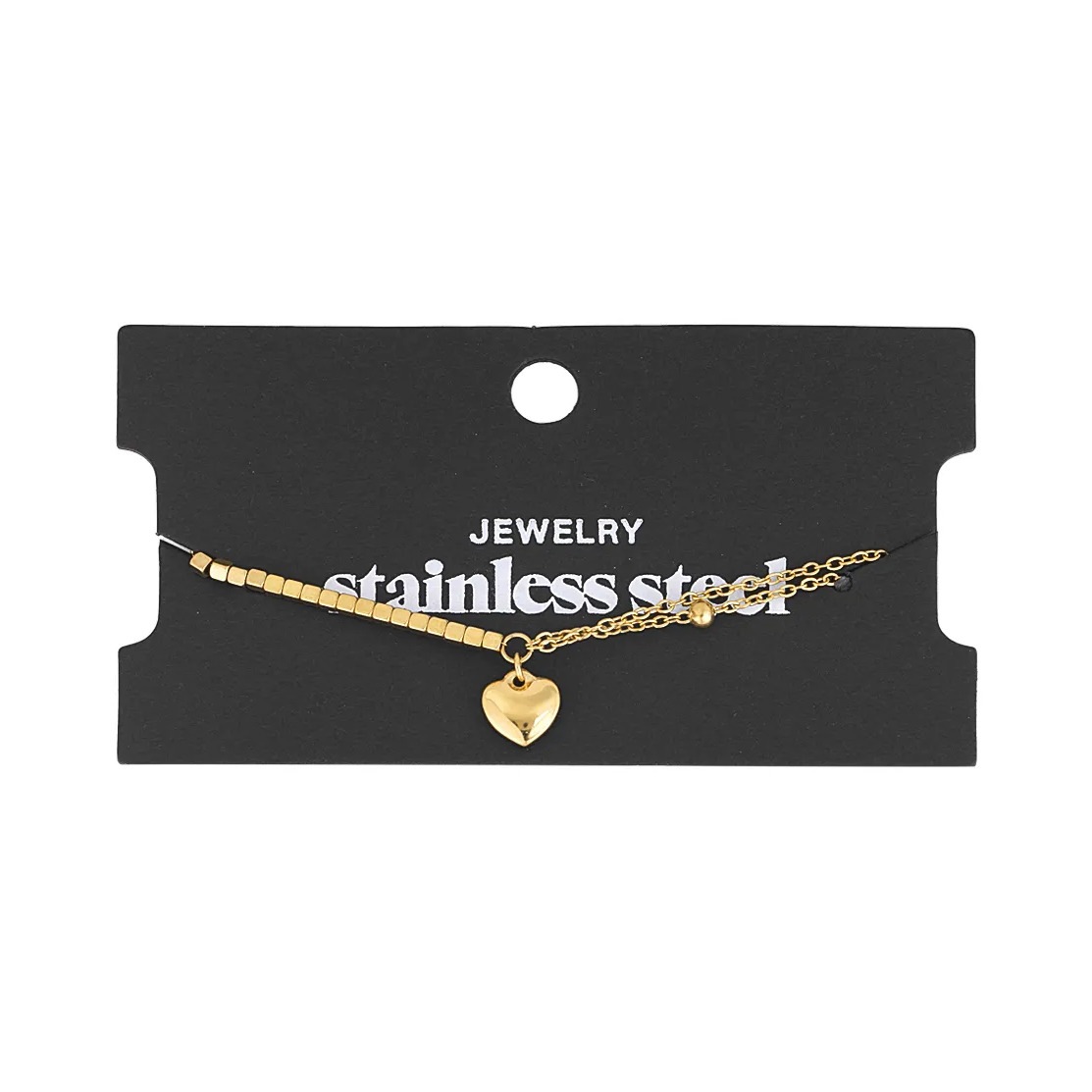 Adelia´s Charm-Armband »Armband Charmarmband mit Herzanhänger, 16 cm« Modischer Modeschmuck mit Herzanhänger