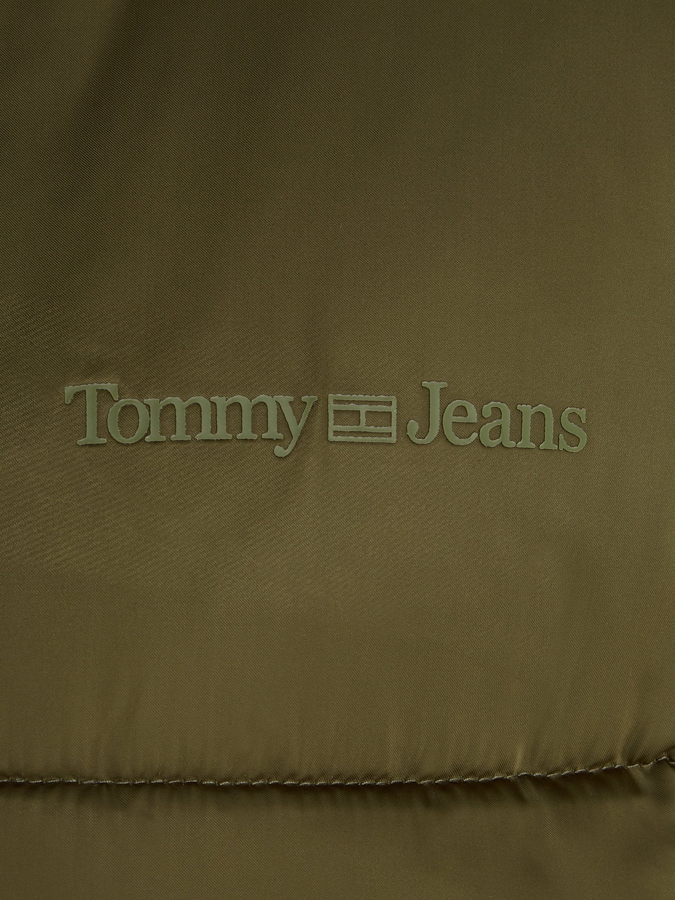 Tommy Jeans Steppjacke »TJW OVR SATIN PUFFER«, mit Kapuze, mit Tommy Jeans Markenlabel