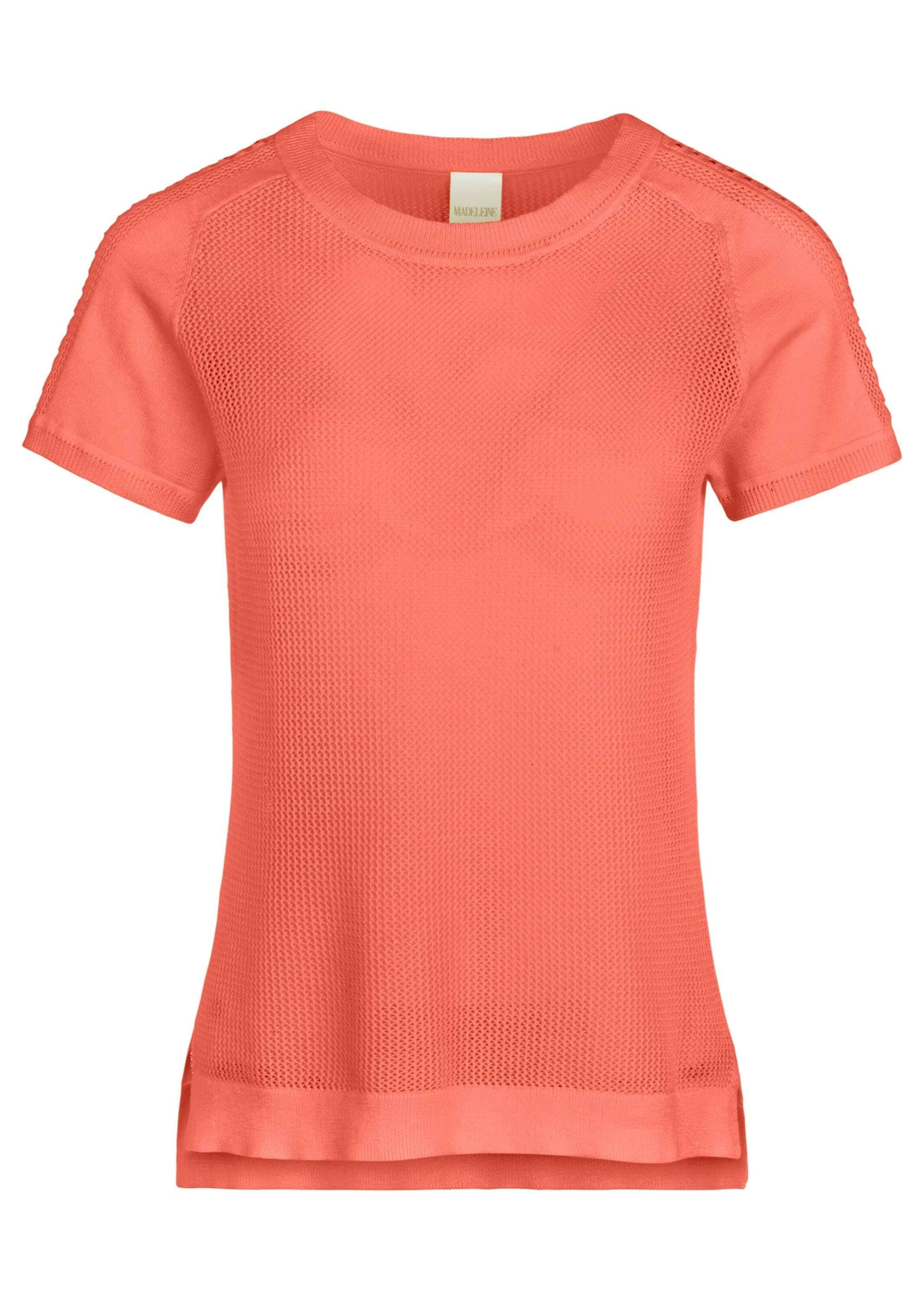 MADELEINE Longpullover »Pullover Netzpullover aus Supima-Baumwolle«