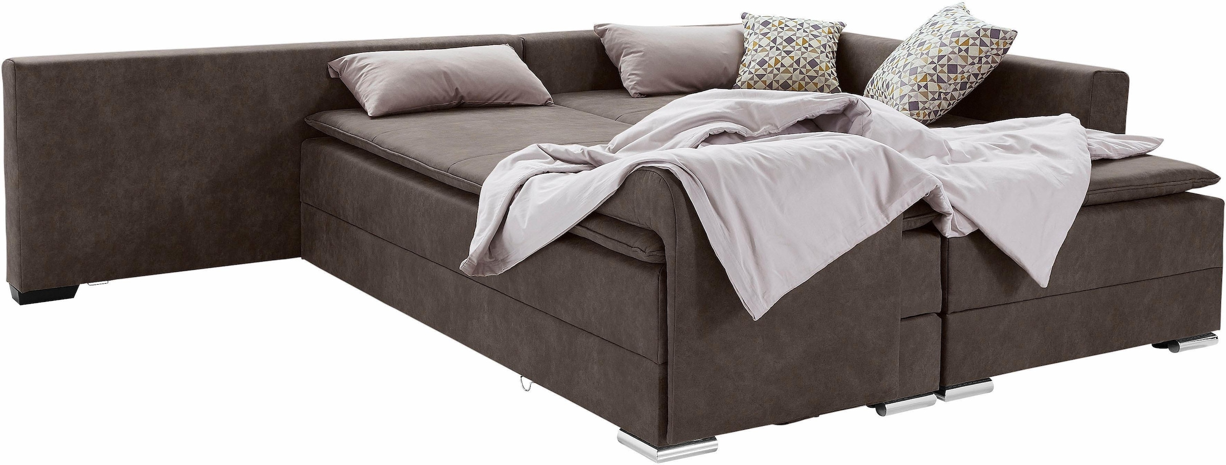 INOSIGN Ecksofa »Night & Day«, mit Bettfunktion 180 cm, Dauerschlaffunktion  bei OTTO