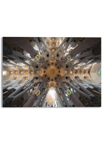 Glasbild »Glasbild Sagrada Familia Sara Franqui - Fotografie - Kunst«, Kirche, (1 St.)