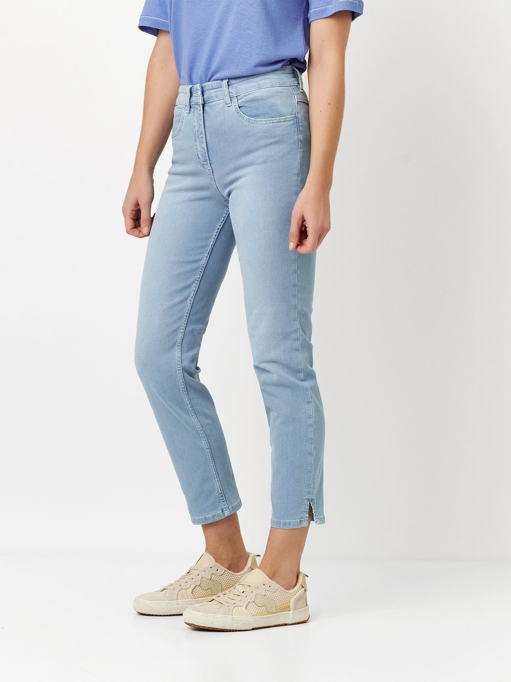 TONI 7/8-Jeans, geschlitzt, mit Stretch