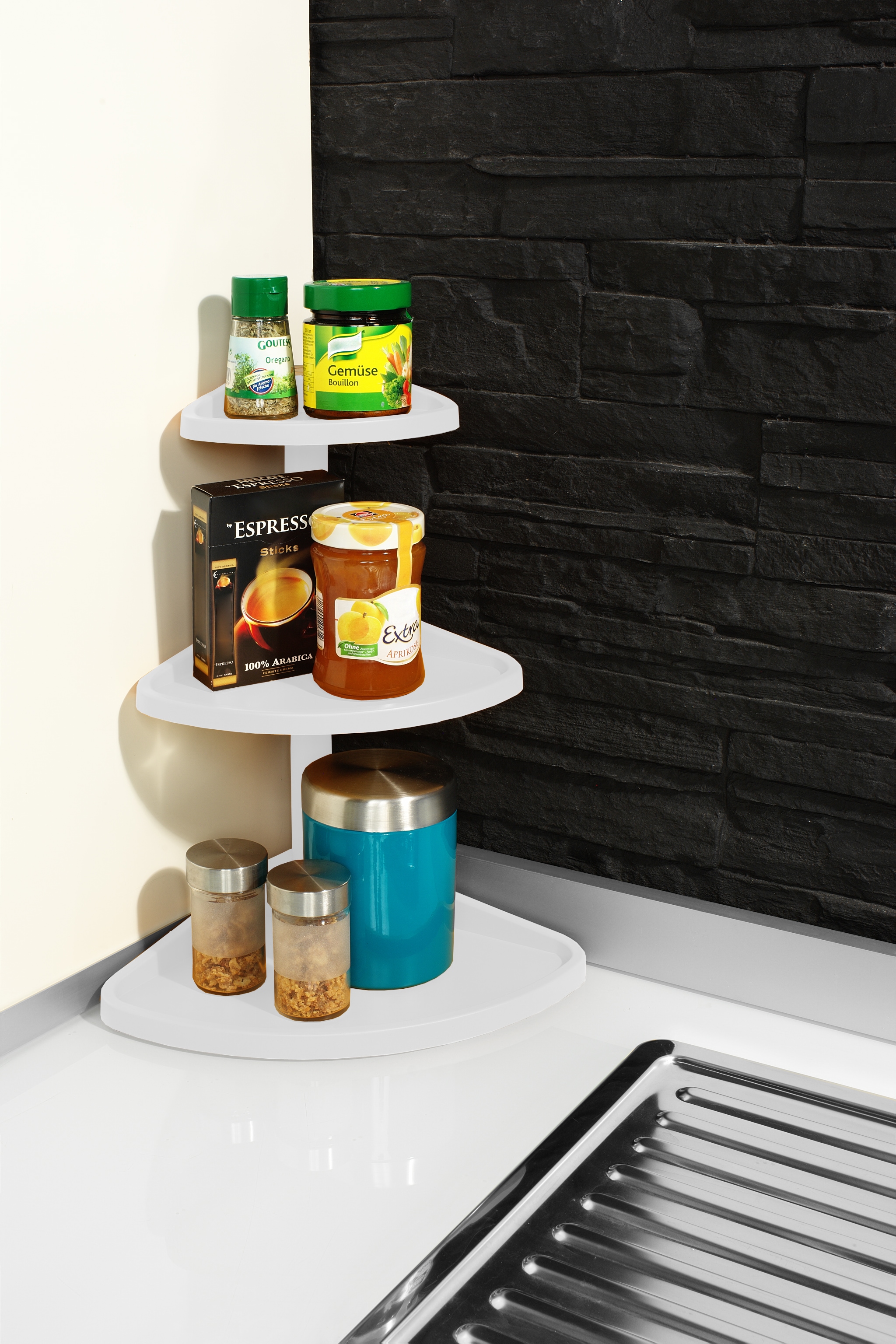 Ruco Küchenregal »Eckregal« Flexibel einsetzbar, hochwertiges Material, Made in Germany