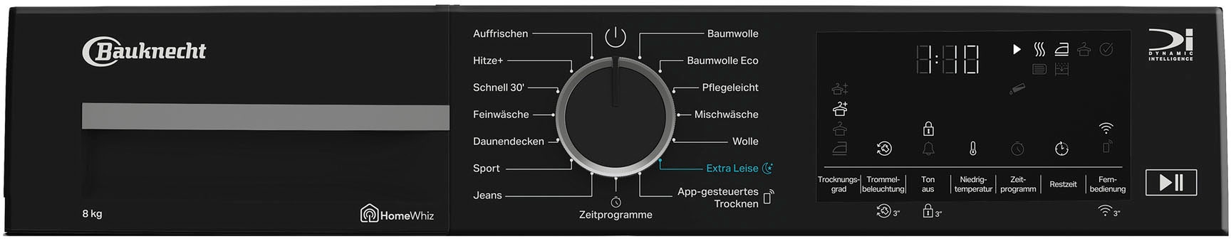 BAUKNECHT Wärmepumpentrockner »TR Super Eco 8B«, Intelligentes Trocknen dank Dynamic Intelligence Technologie