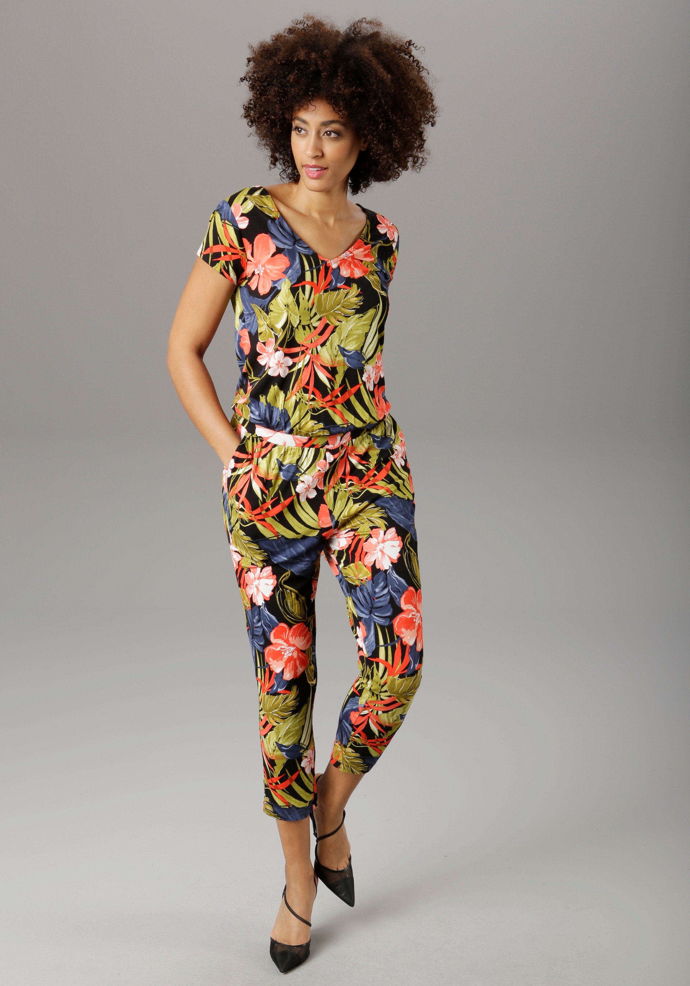 Aniston SELECTED Jumpsuit, im Jungle-Print - NEUE KOLLEKTION