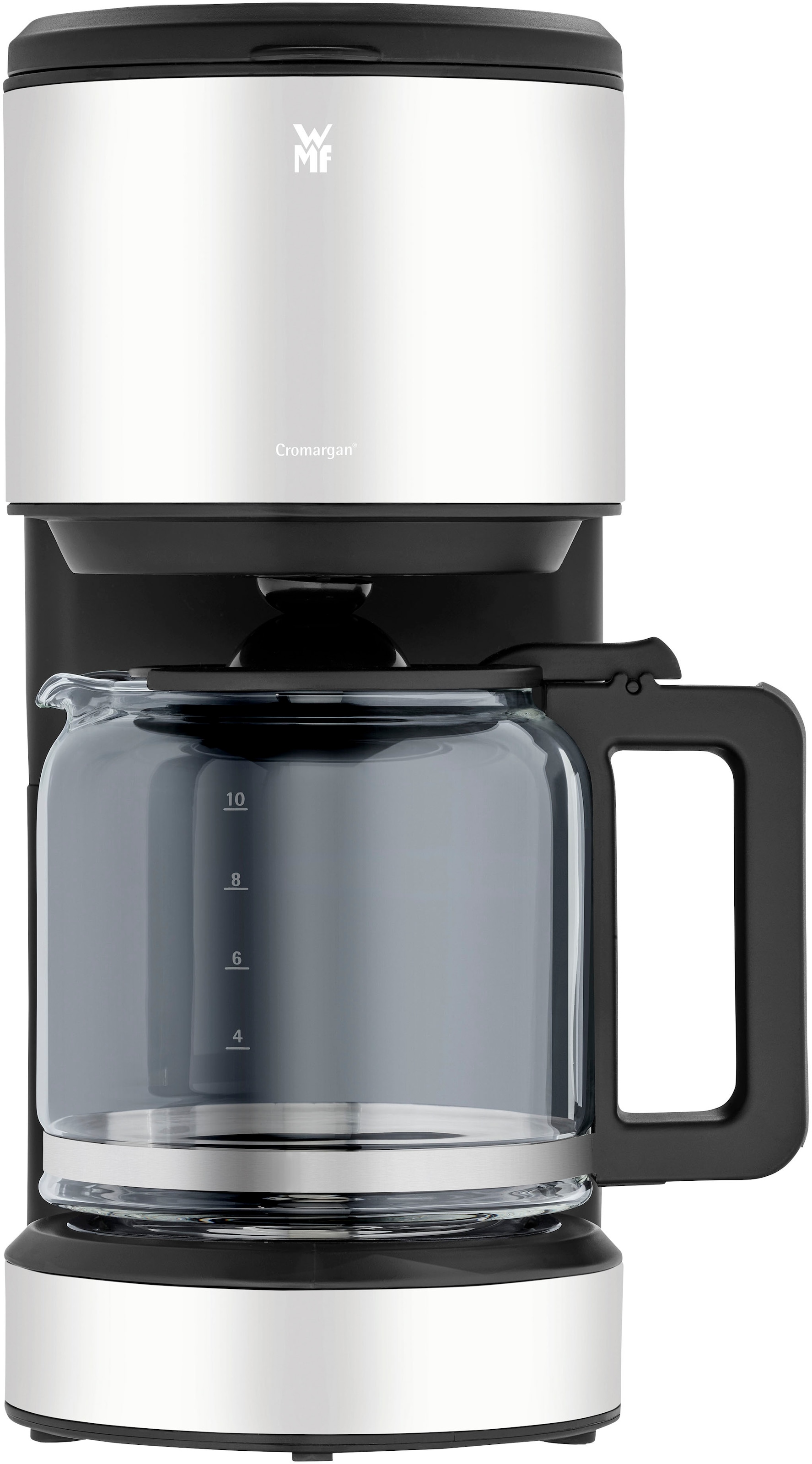 WMF Filterkaffeemaschine »Stelio Deep Black«, 1,25 l Kaffeekanne, Papierfilter, 1x4, 10 Tassen, Warmhaltefunktion, Abschaltautomatik, Cromargan, 1000 Watt