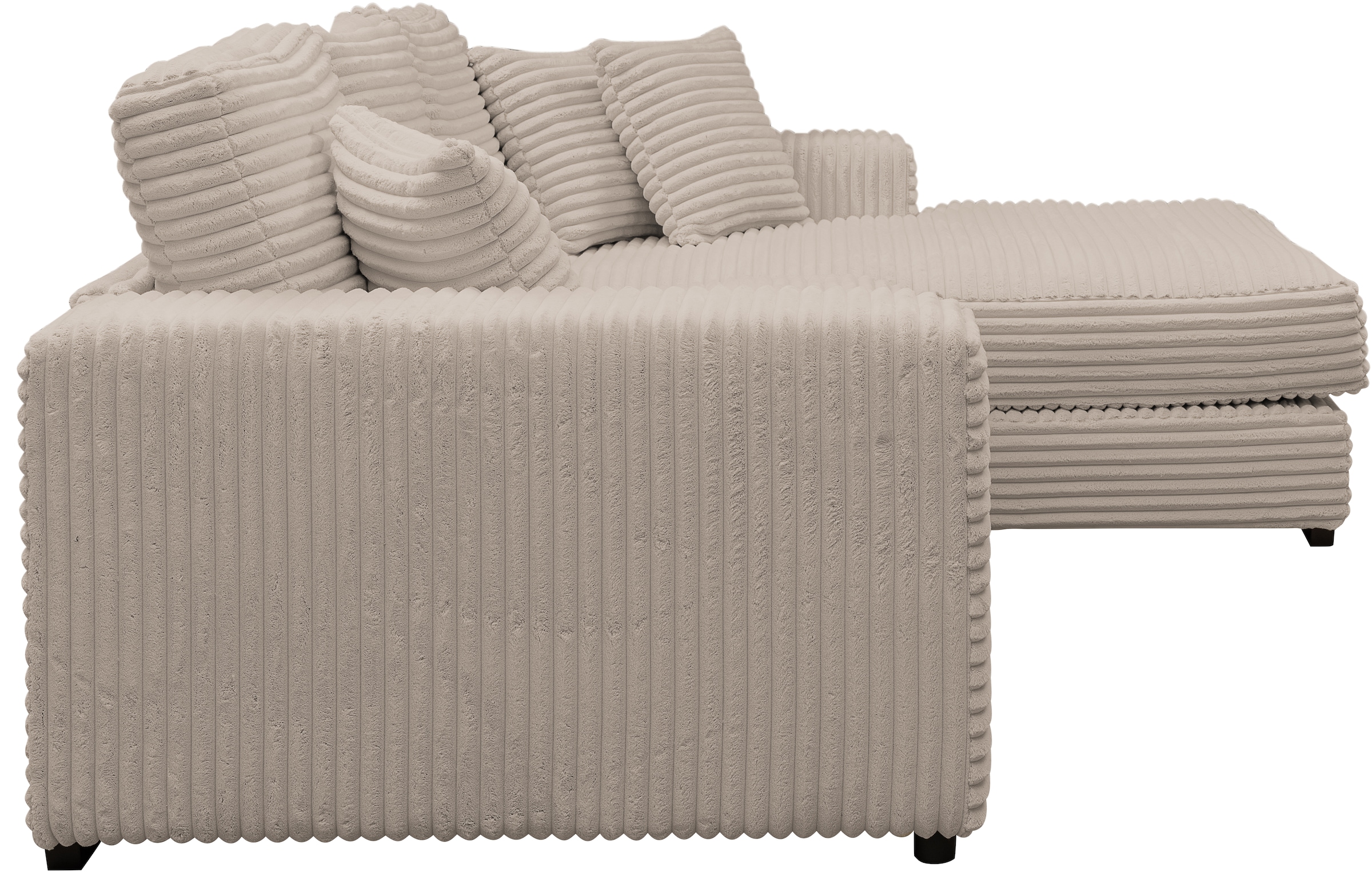 WERK2 Ecksofa »Eden L-Form«, Design Ecksofa in Cord mit besonders weichem Sitzkomfort