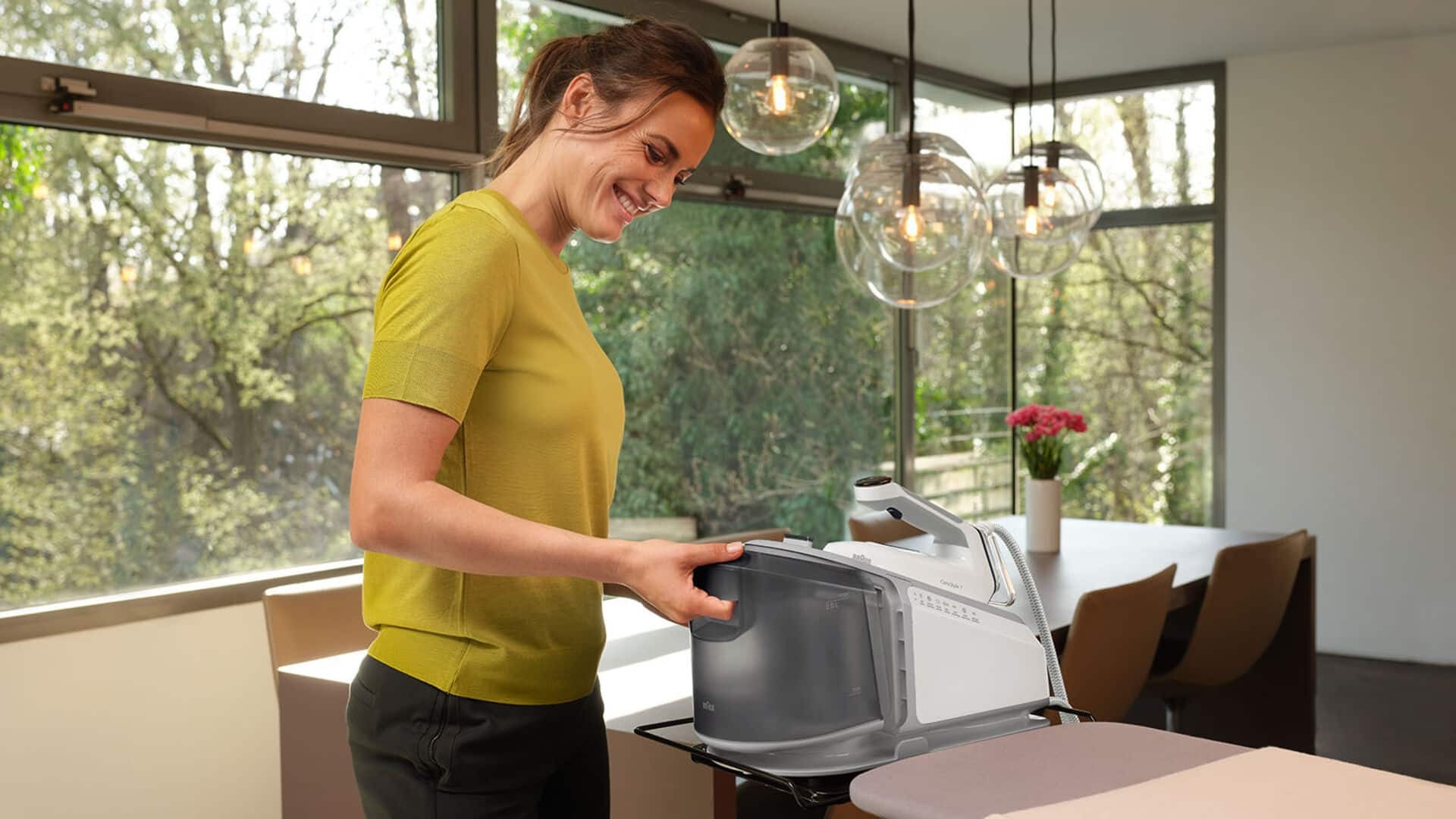 Braun Dampfbügelstation »CareStyle 7 IS 7262 GY - 7,5 bar, 510 g Dampfstoß, 2,0 l Wassertank«, 150 g Dampfmenge, EloxalPlus Bügelsohle, Ultimate FastClean Entkalkung