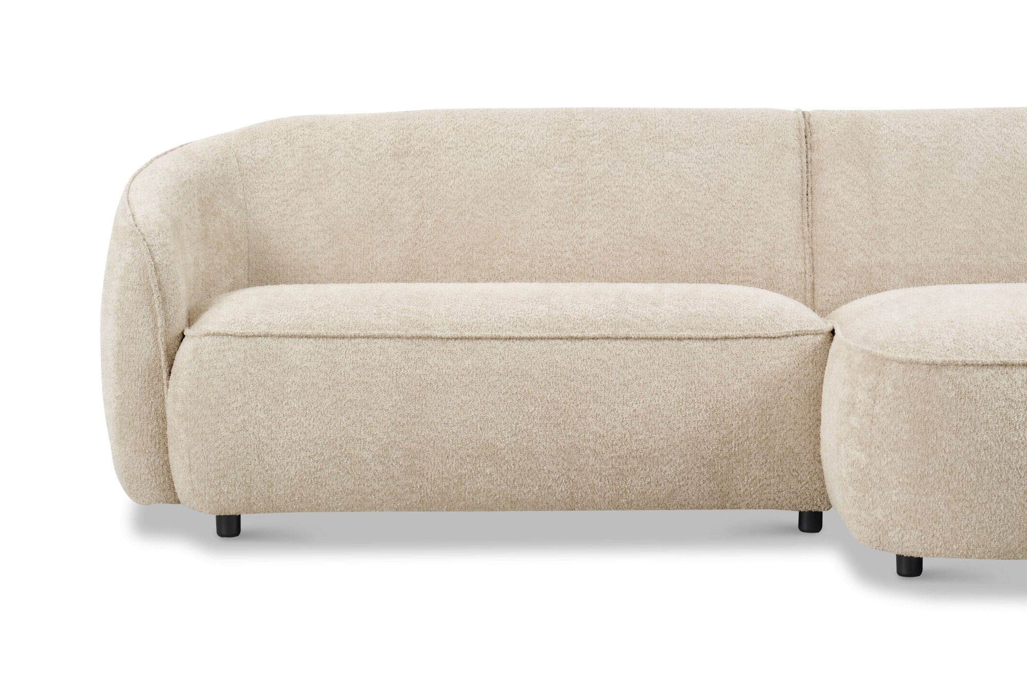 INOSIGN Ecksofa »Cosigo«, Breite 246 cm, 2 Chenille-Stoffe zur Auswahl, mit Kaltschaum