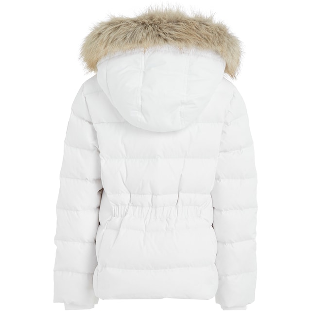 Tommy Hilfiger Daunenjacke »ESSENTIAL DOWN FUR HOOD JACKET«, mit Kapuze, mit  Fellimitat an der Kapuze bei OTTO