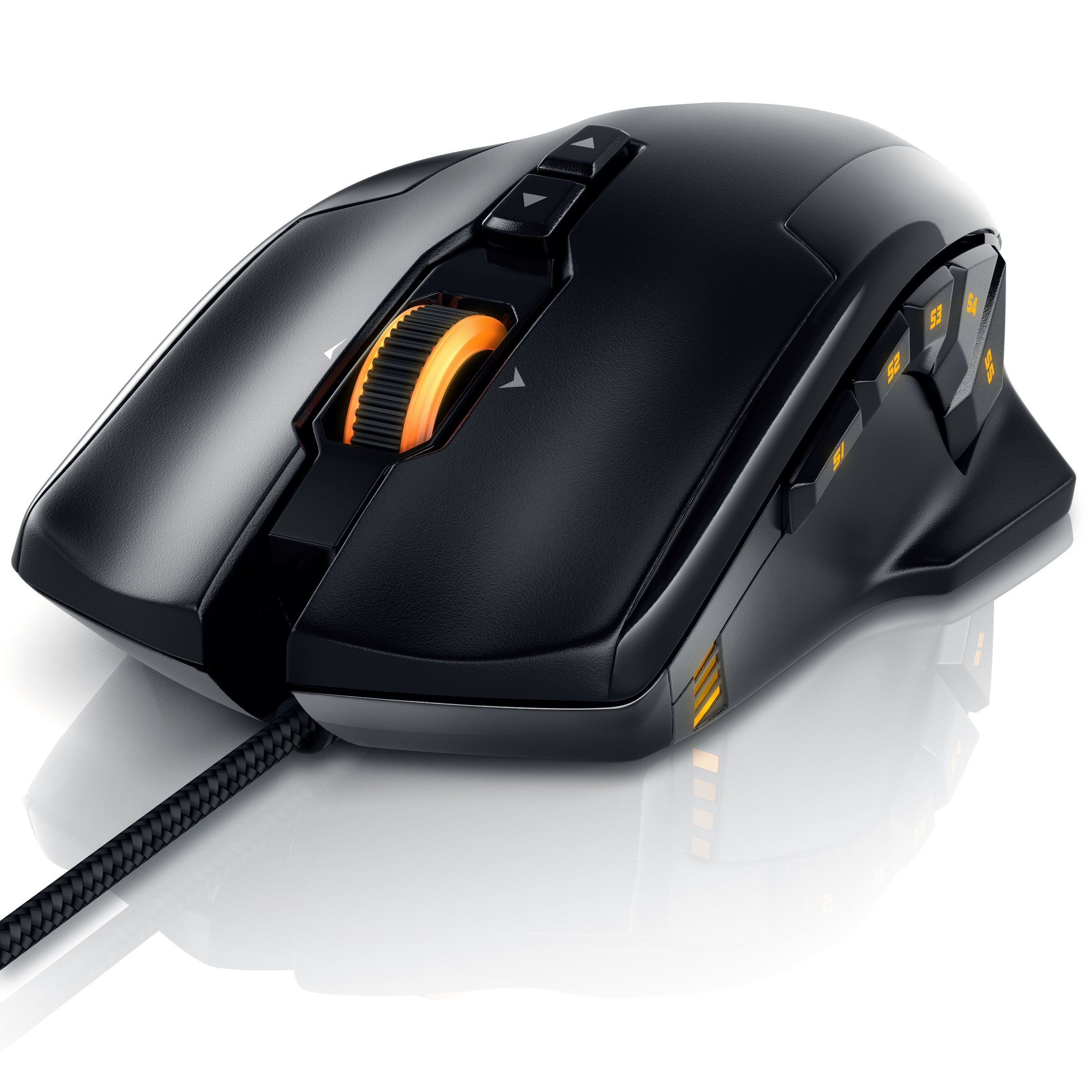 Titanwolf Specialist USB Gaming Laser Maus mit 10800 dpi »RGB LEDs / Gewichts-Feinjustierung«