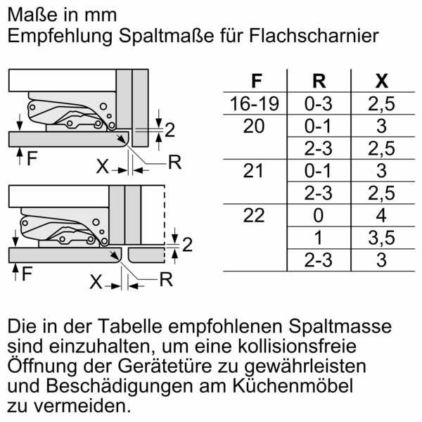 NEFF Einbaukühlschrank »KI2422FE0«, KI2422FE0, 122,1 cm hoch, 54,1 cm breit, Fresh Safe: Schublade für flexible Lagerung von Obst & Gemüse