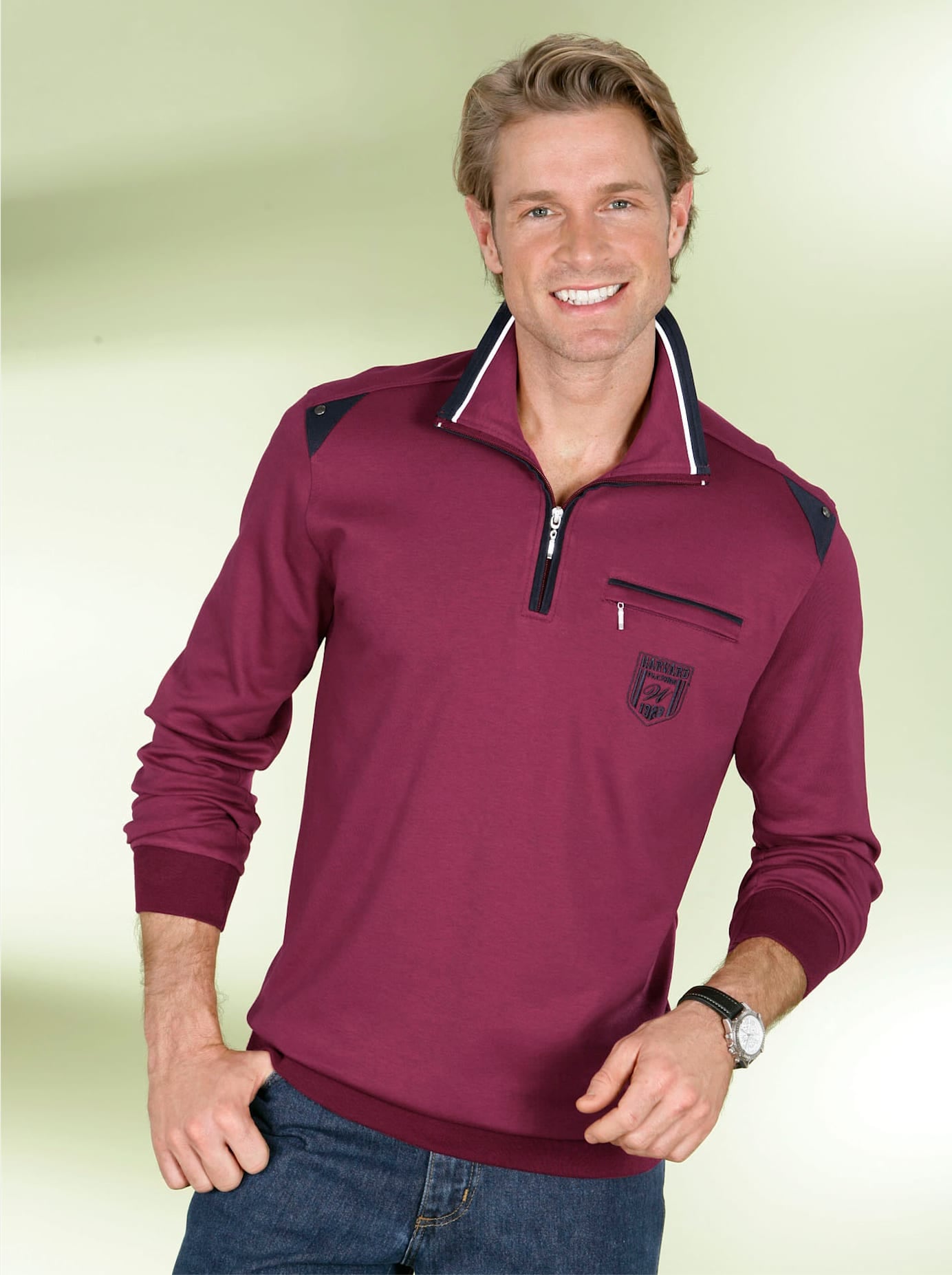 Classic Langarm-Poloshirt »Sweatshirt«