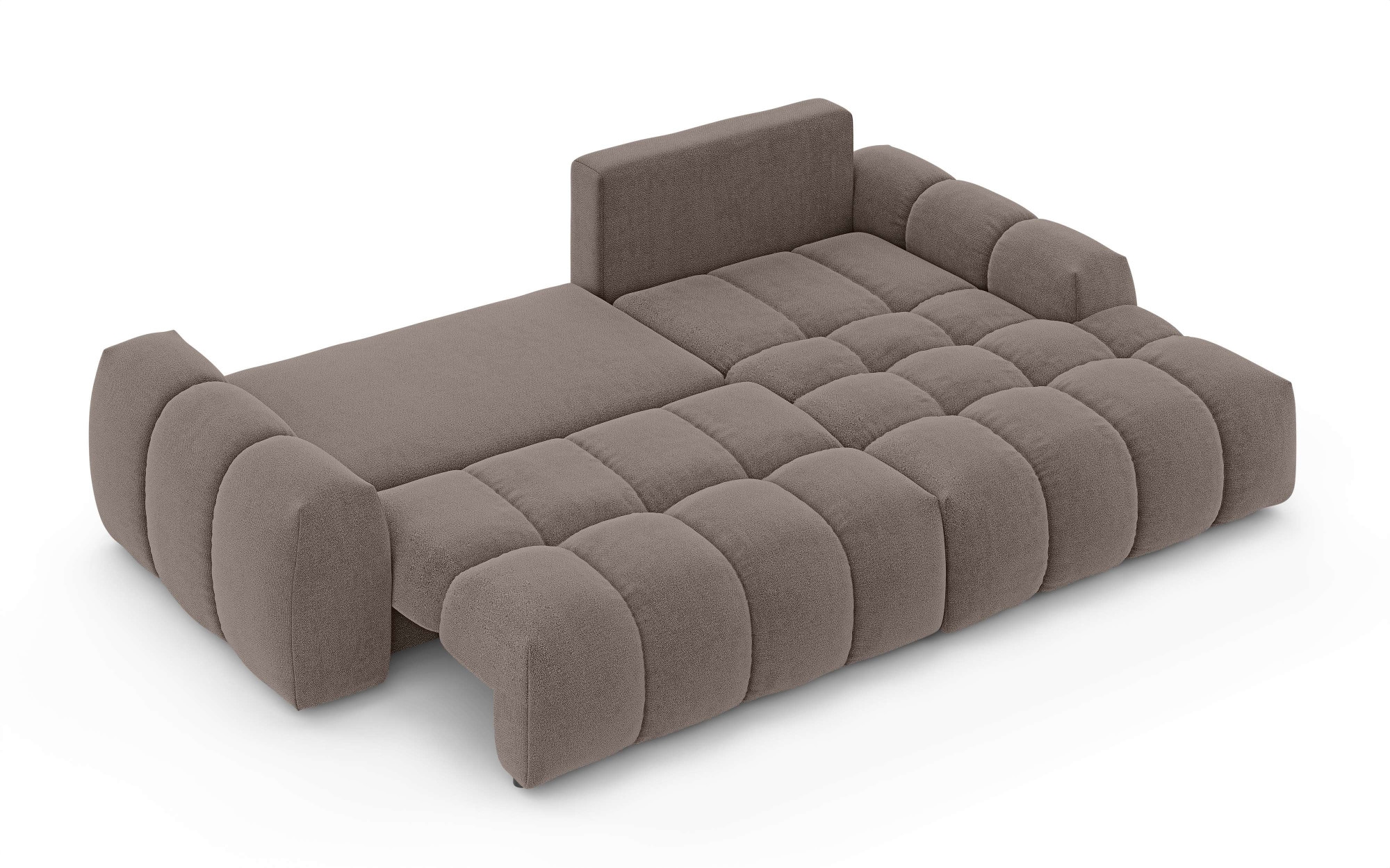 INOSIGN Ecksofa »AZITA klein optionale Schlafsofa mit Bettkasten, B/T/H: 270/166,5/84cm«, L-Form mit Wellenunterfederung, Bubble-Optik