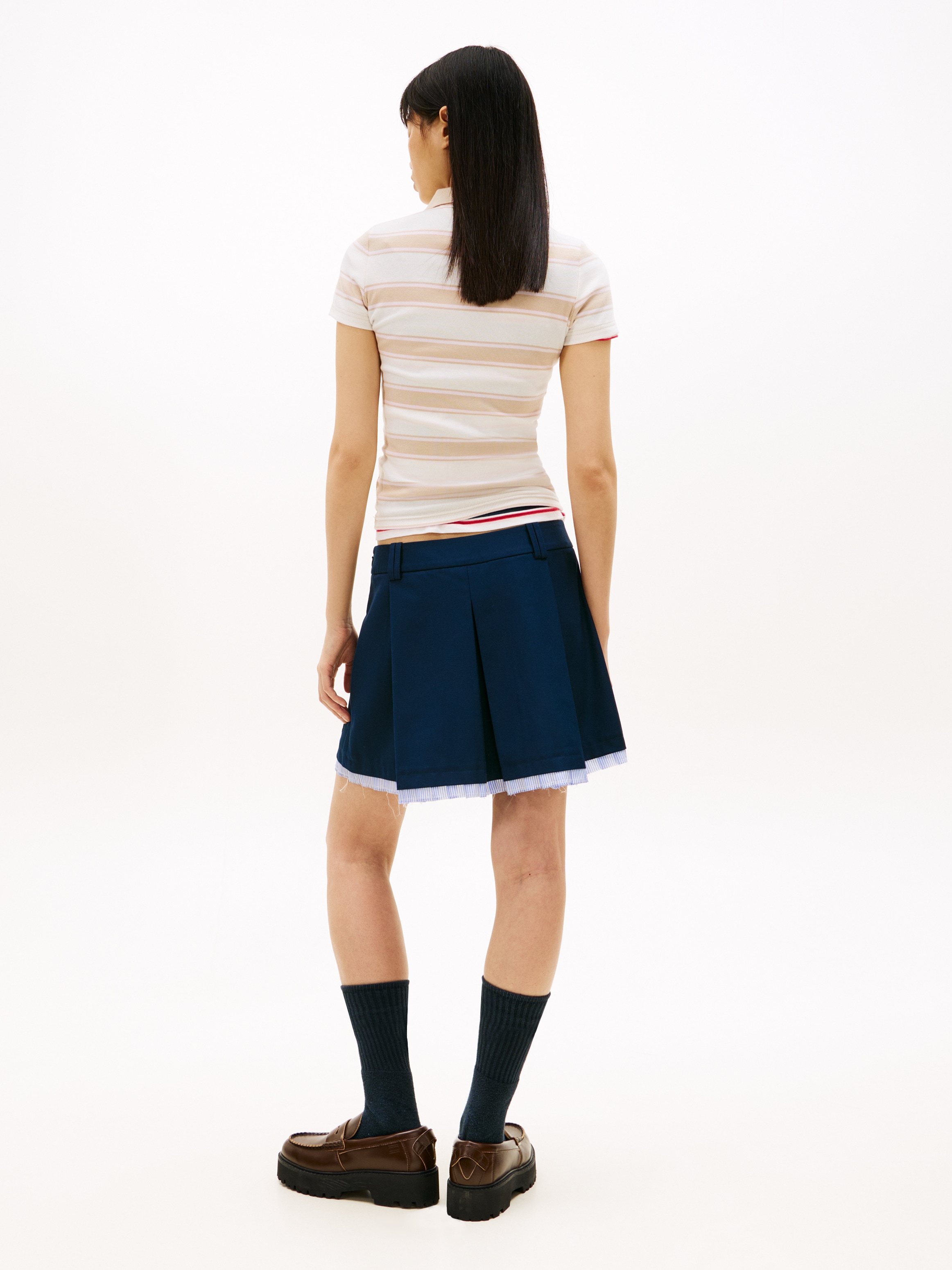 Tommy Jeans A-Linien-Rock »TJW VARSITY PLEATED MINI SKIRT« mit den klassischen Falten