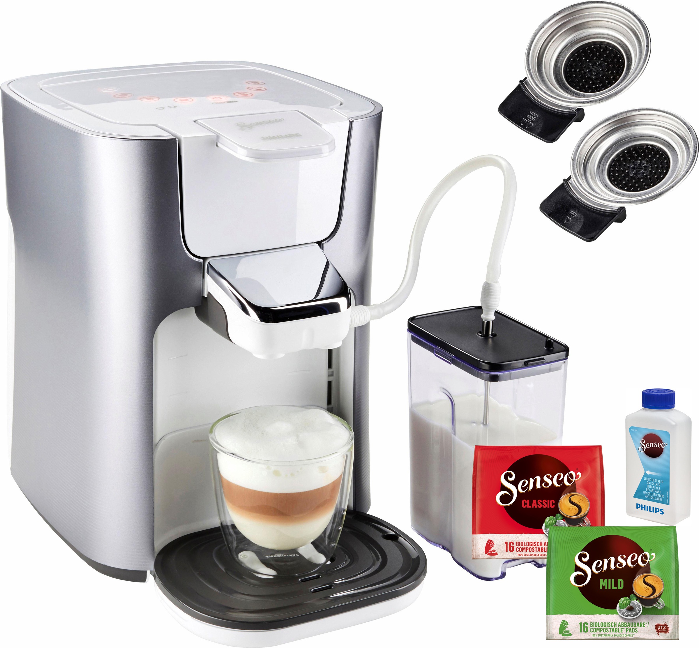 Kaffeepadmaschine HD6574/20 Latte Duo