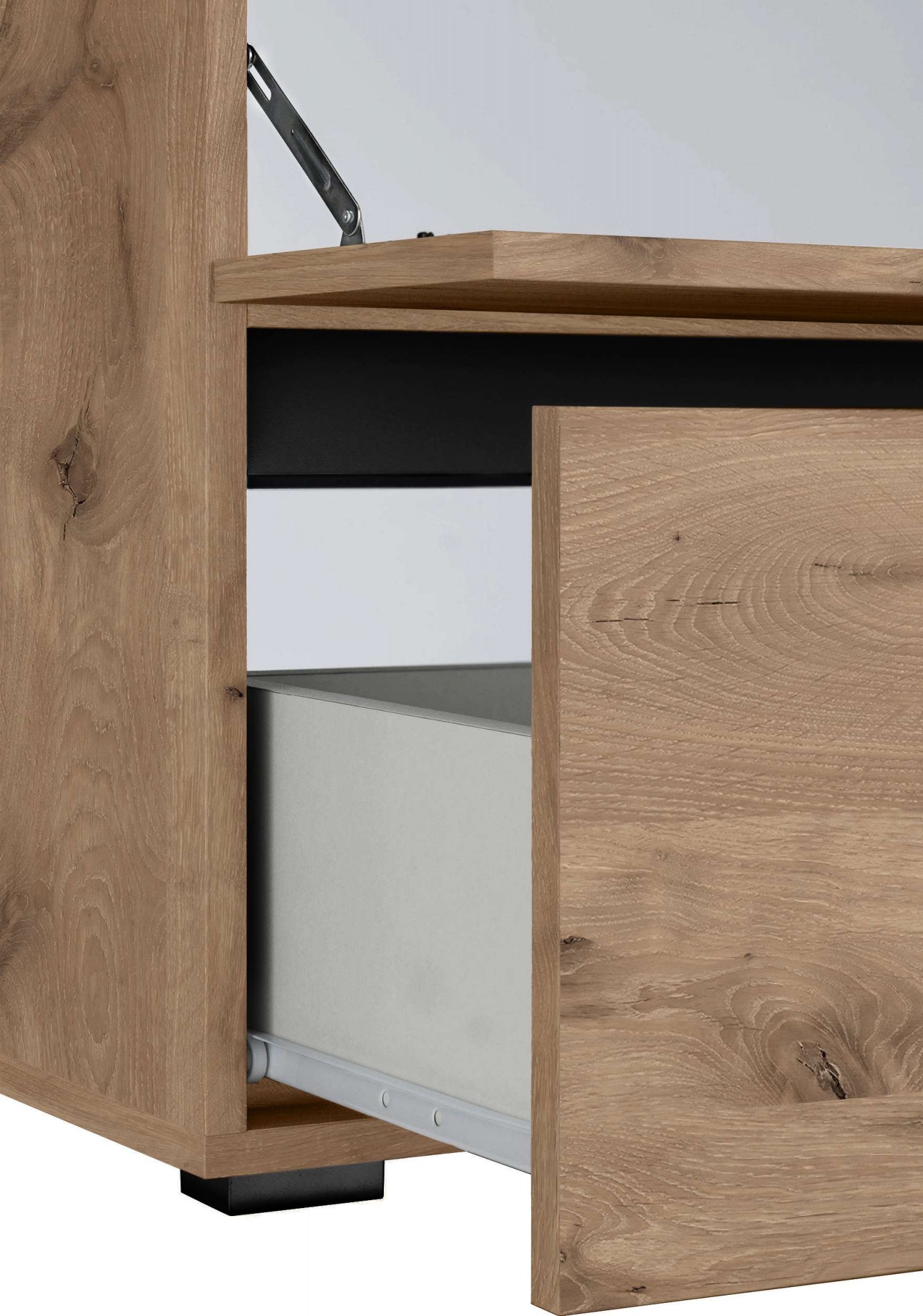 Home affaire Waschbeckenunterschrank »Wisla«, Siphonausschnitt, Push-to-open-Funktion, Breite 60cm, Höhe 55 cm