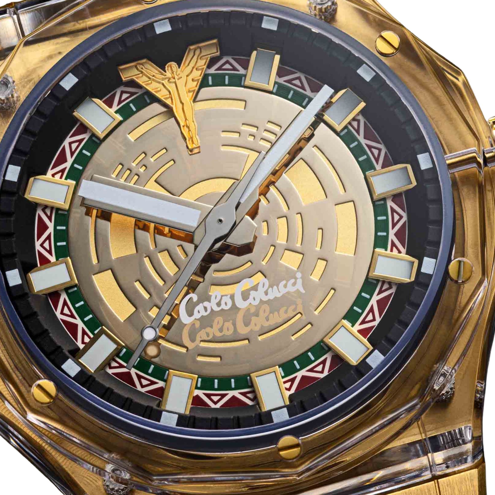CARLO COLUCCI Quarzuhr »CC502-1« Armbanduhr, Herrenuhr, Silikonarmband, analog