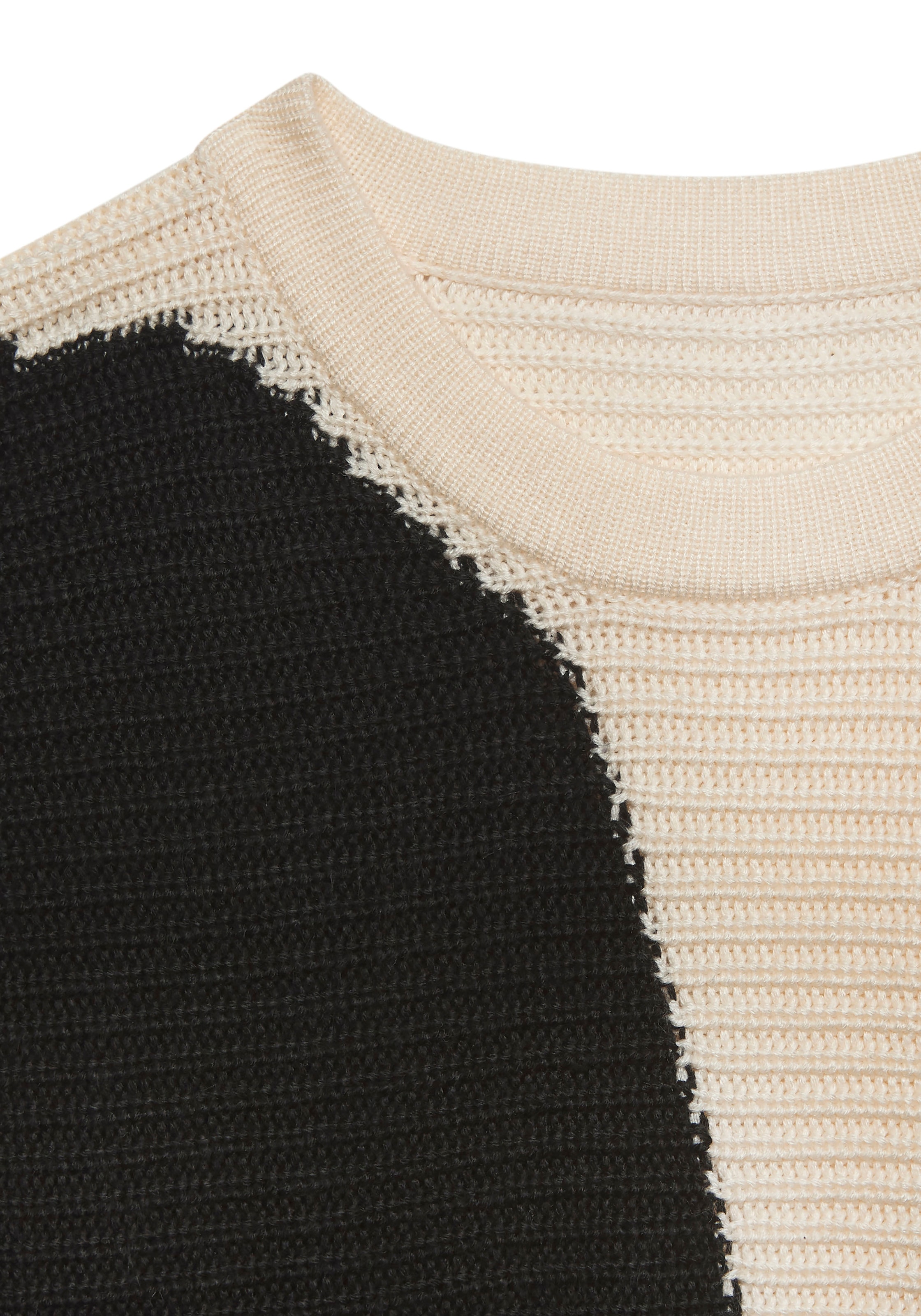 Vivance Strickpullover, in Colorblock-Optik, Rundhals