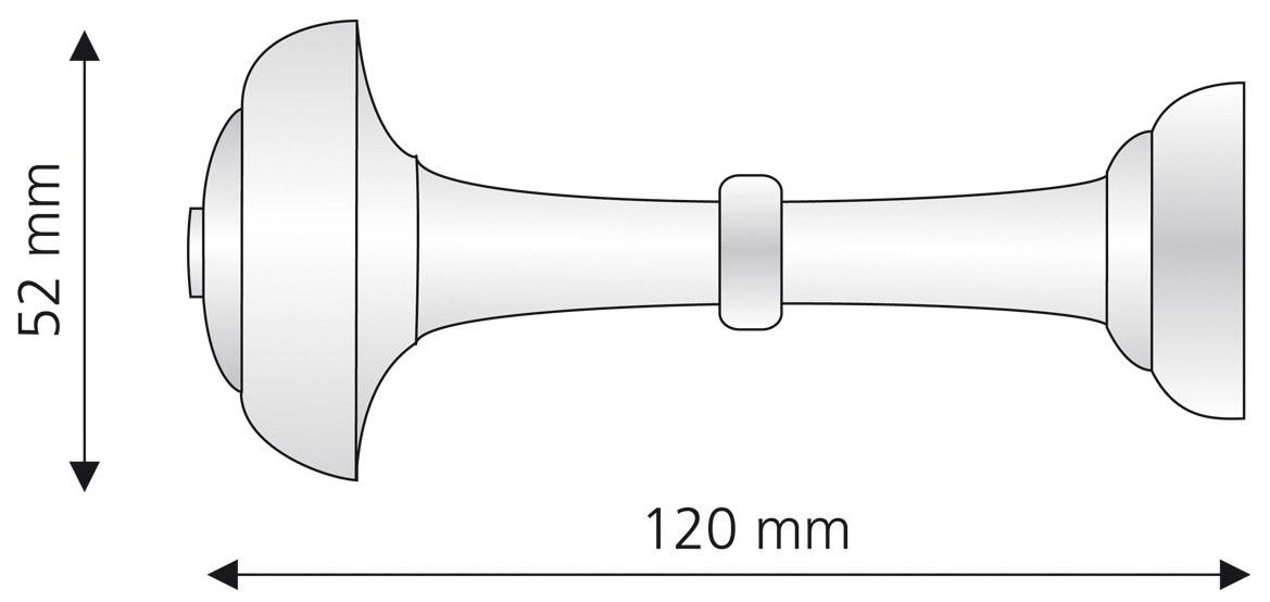 Liedeco Raffhalter, (1 St.), Schalhalter 12 cm