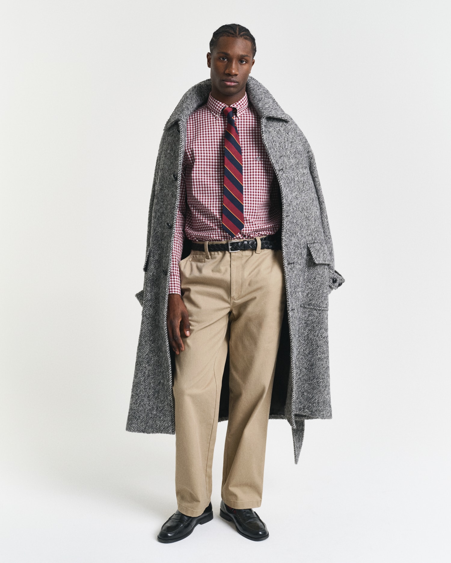 Gant Langarmhemd »REG POPLIN GINGHAM SHIRT«, mit Logostickerei auf der Brust