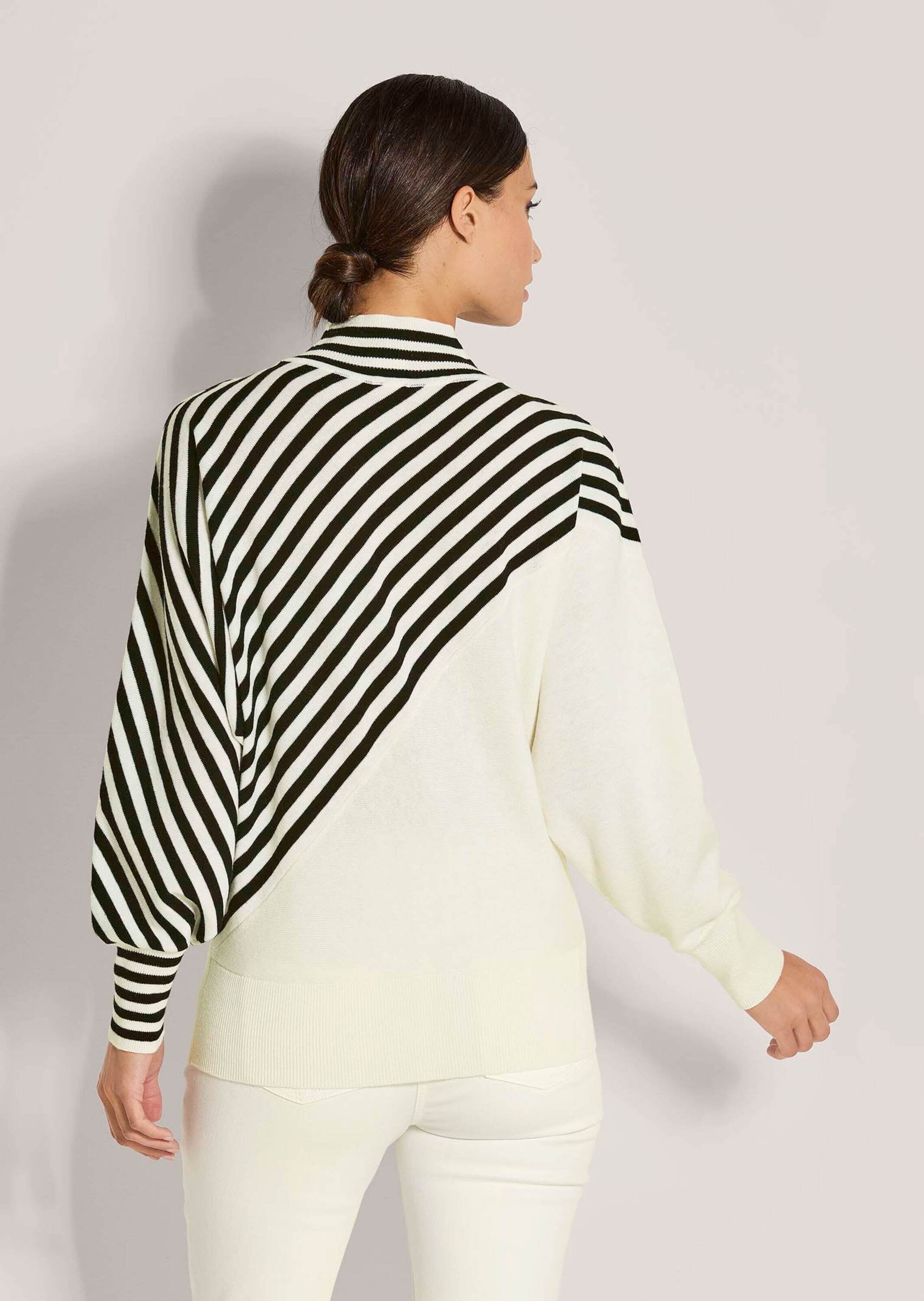 MADELEINE Longpullover »Feinstrickpullover Feinstrickpullover mit Streifenmuster«