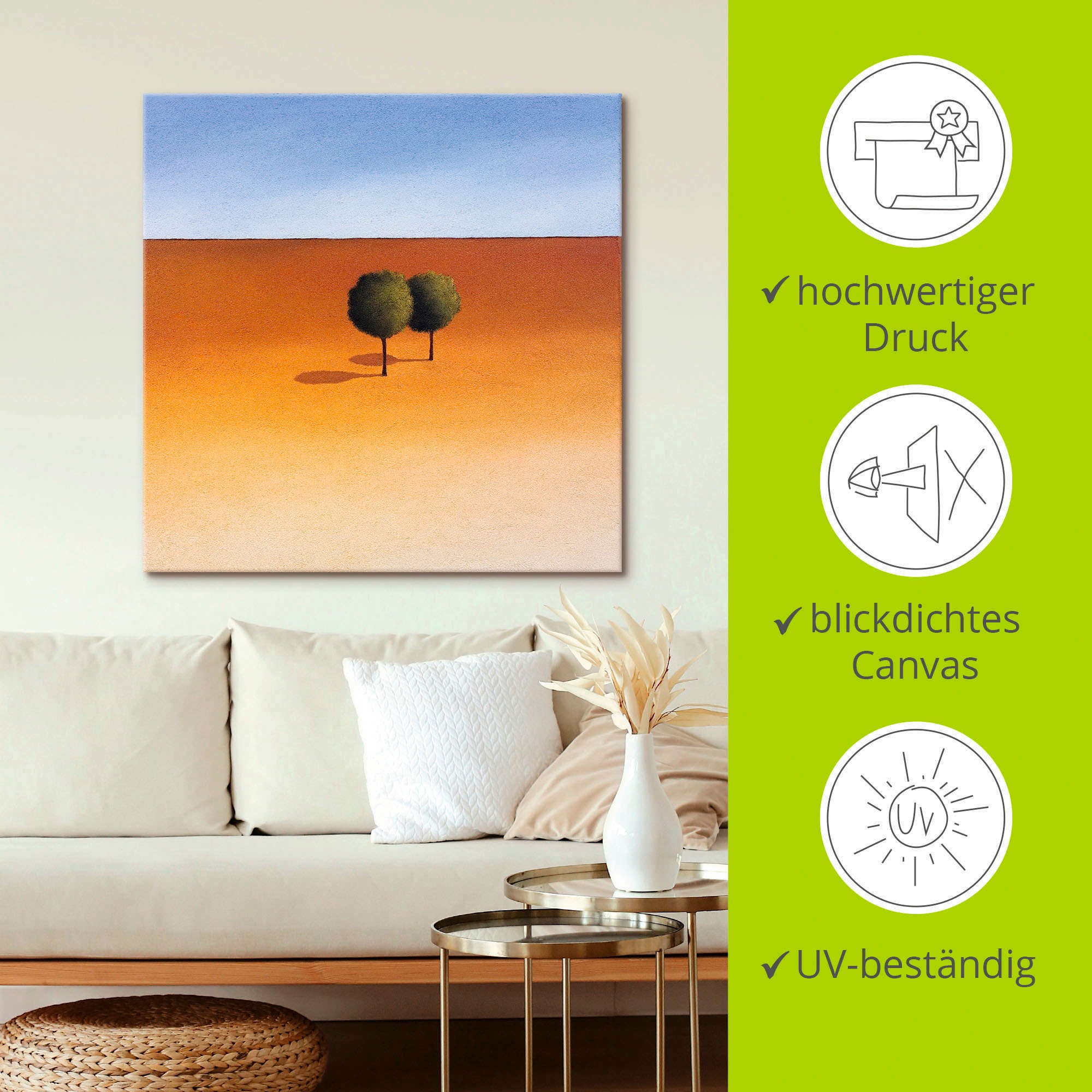 Artland Wandbild »Bäume« Bäume 1 Stk. tlg. als Leinwandbild, Poster in verschied. Größen