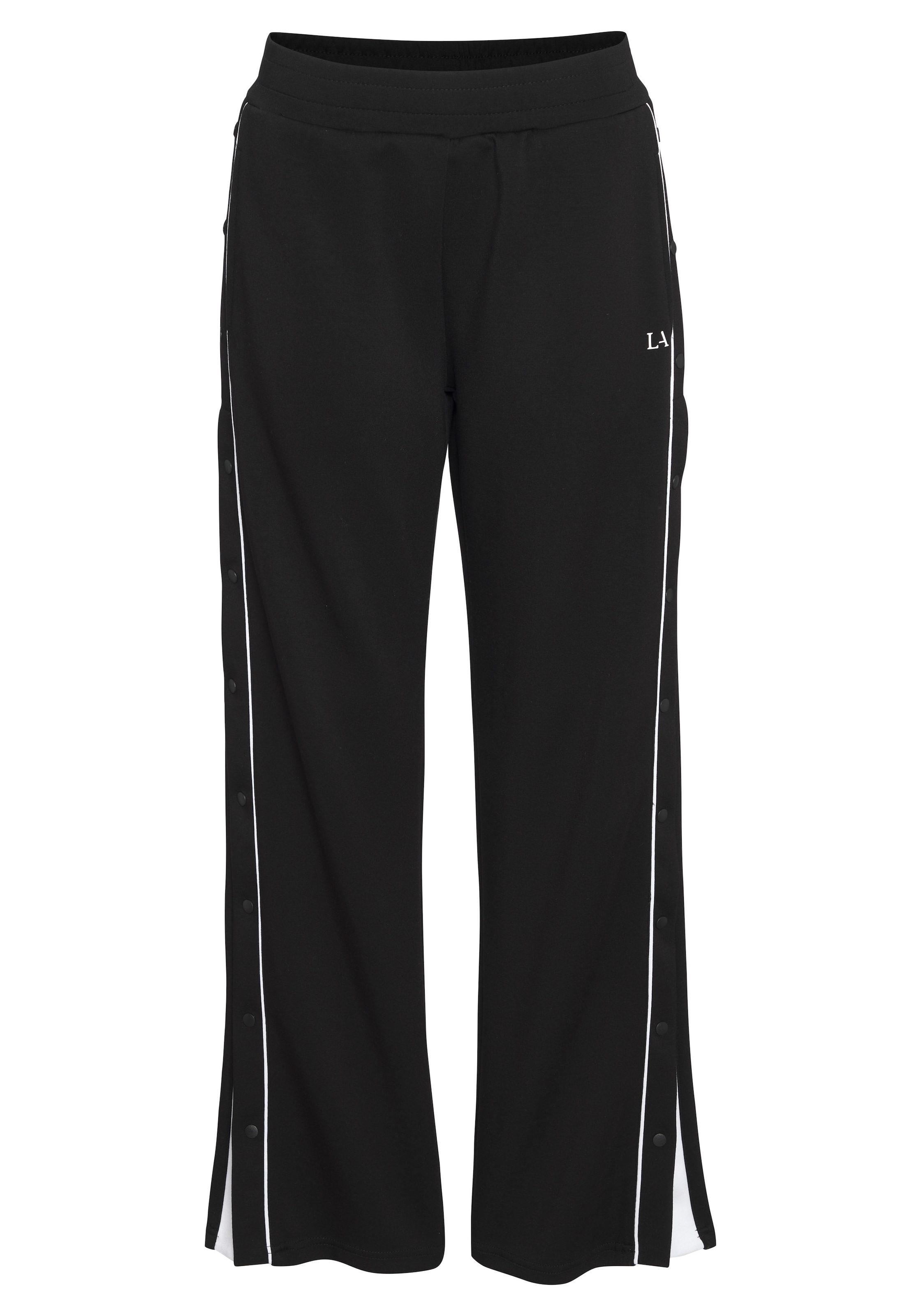 LASCANA ACTIVE Jogginghose  mit seitlicher Knopfleiste, Sweathose, Relaxhose, Baggy Pants