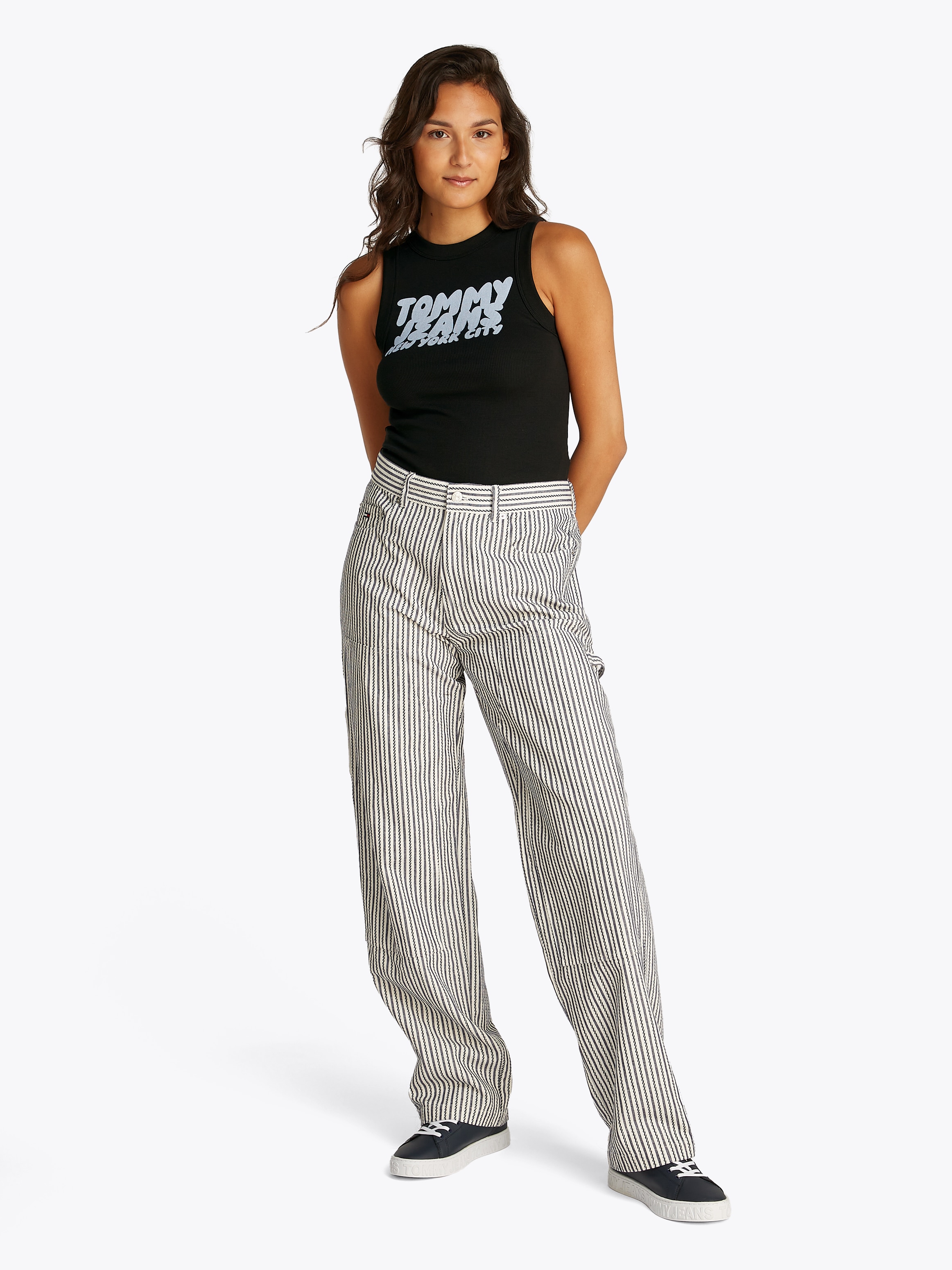 Tommy Jeans Tanktop »TJW SLIM SH TJ BUBBLE TANK«, mit Logodruck