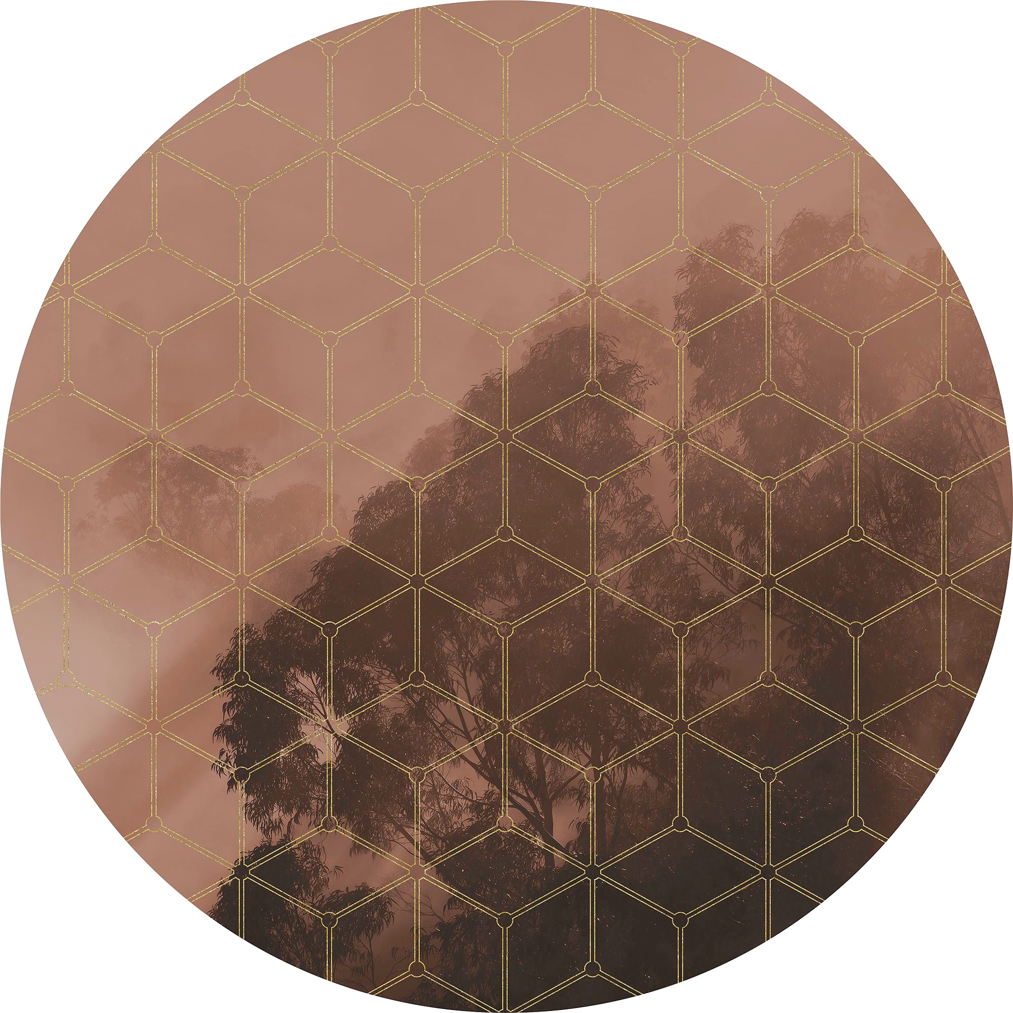 Komar Fototapete »New Morning«, Comic-botanisch, 125 x 125 cm