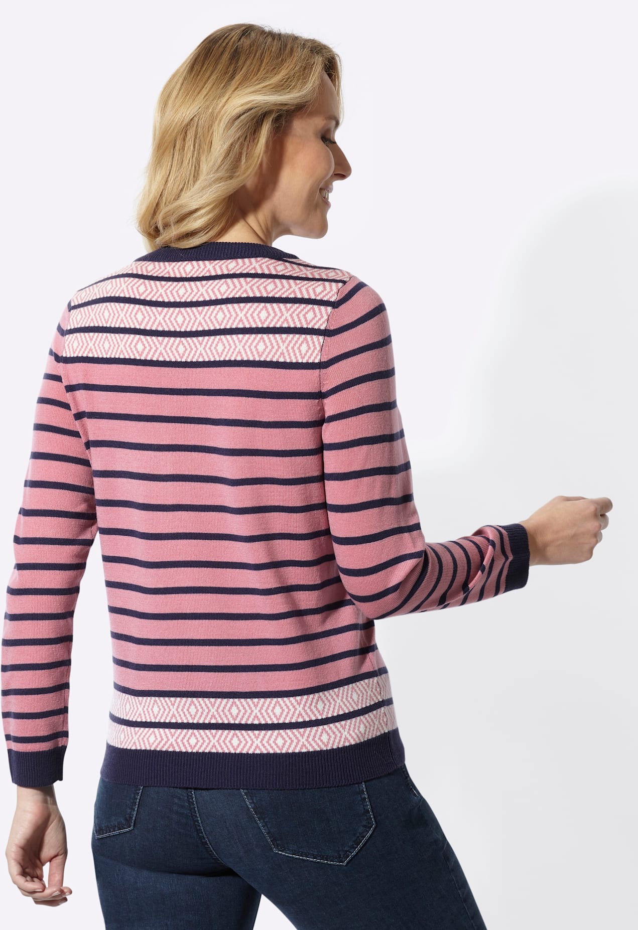 Classic Basics Streifenpullover »Rundhals-Pullover«