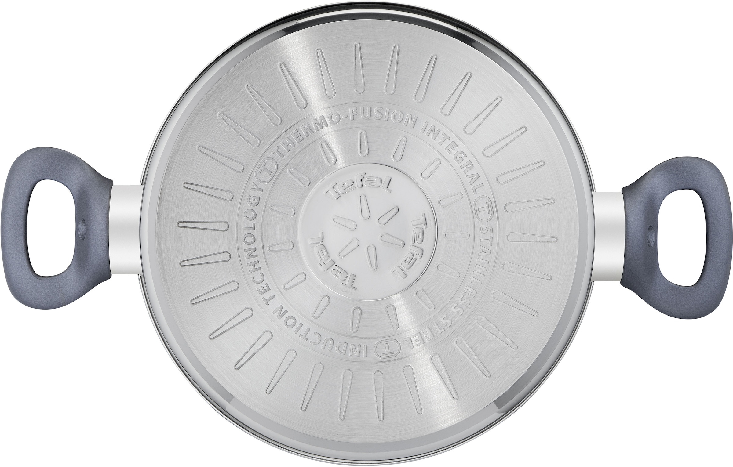 Tefal Kochtopf »Daily Cook«, Edelstahl, Edelstahl-Topf mit stehendem Deckel,Ausgießer,alle Herdarten,Induktion