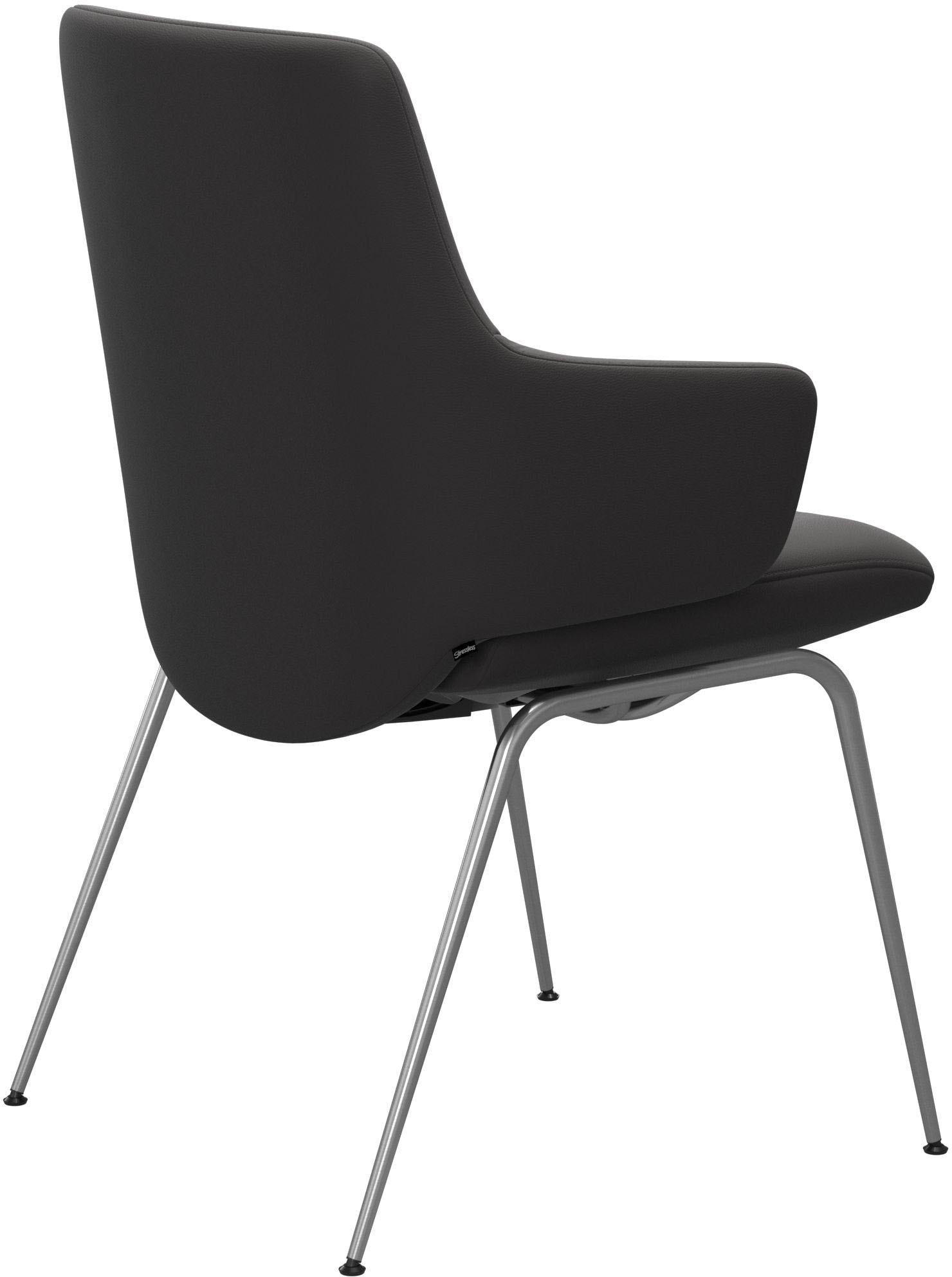 Stressless® Polsterstuhl »Laurel«, Leder PALOMA, Low Back mit Armlehne, Größe L, mit Beinen aus Stahl in Chrom matt