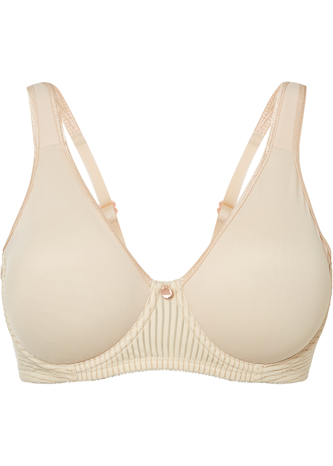 bonprix Minimizer-BH »Minimizer-BH mit gepolsterten Trägern« mit gepolsterten Trägern und raffinierten Details