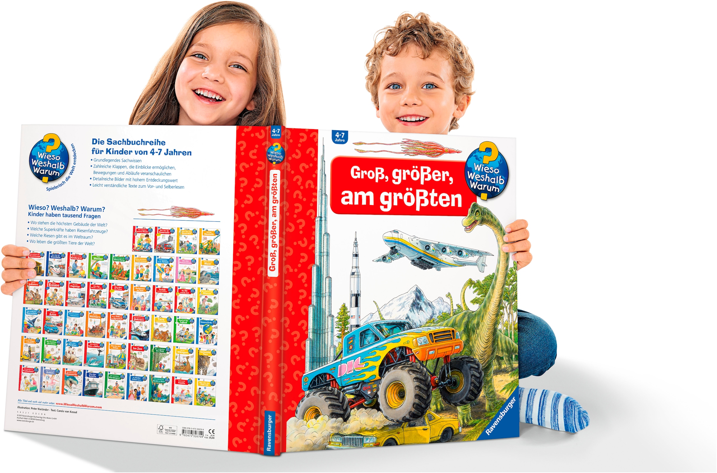 Ravensburger Buch »Wieso? Weshalb? Warum?, Groß, größer, am größten (Riesenbuch)«