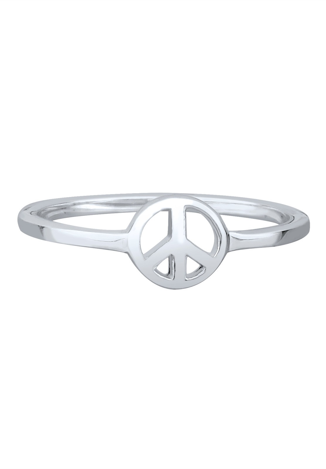 Elli Silberring »Ring Peace Frieden Symbol 925 Sterling Silber«