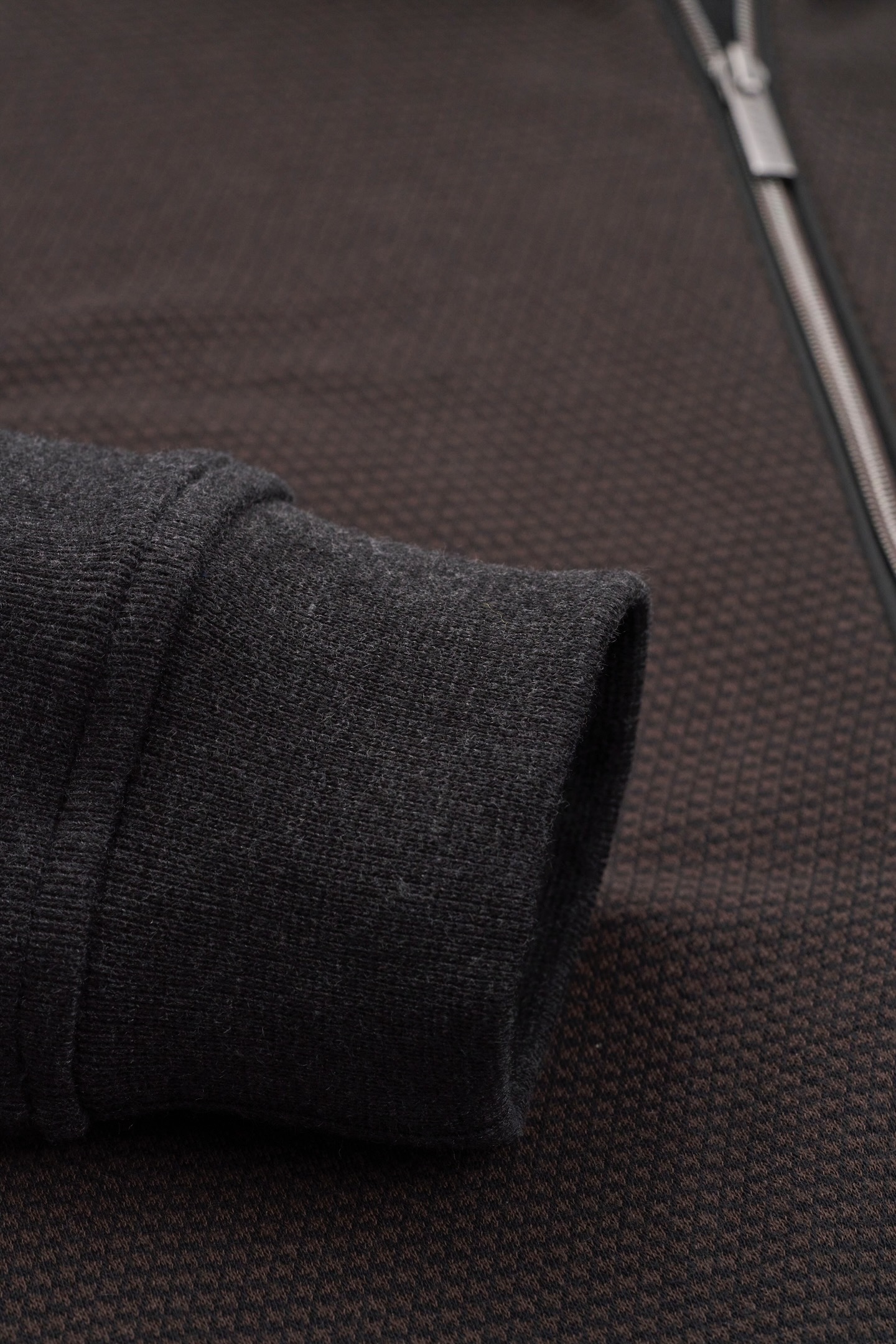 bugatti Sweatjacke, mit Hahnentrittmuster