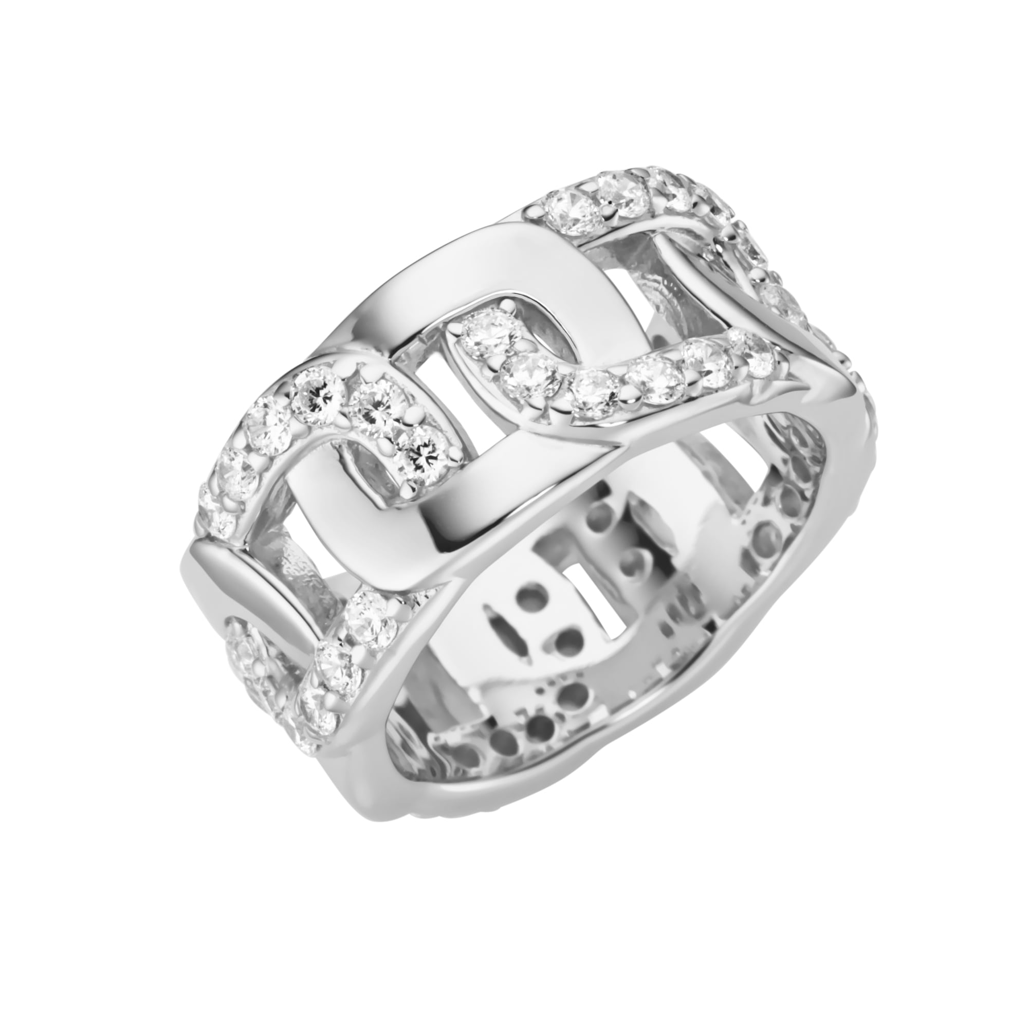 Silberring »Ring mit weißen Zirkonia, Silber 925«