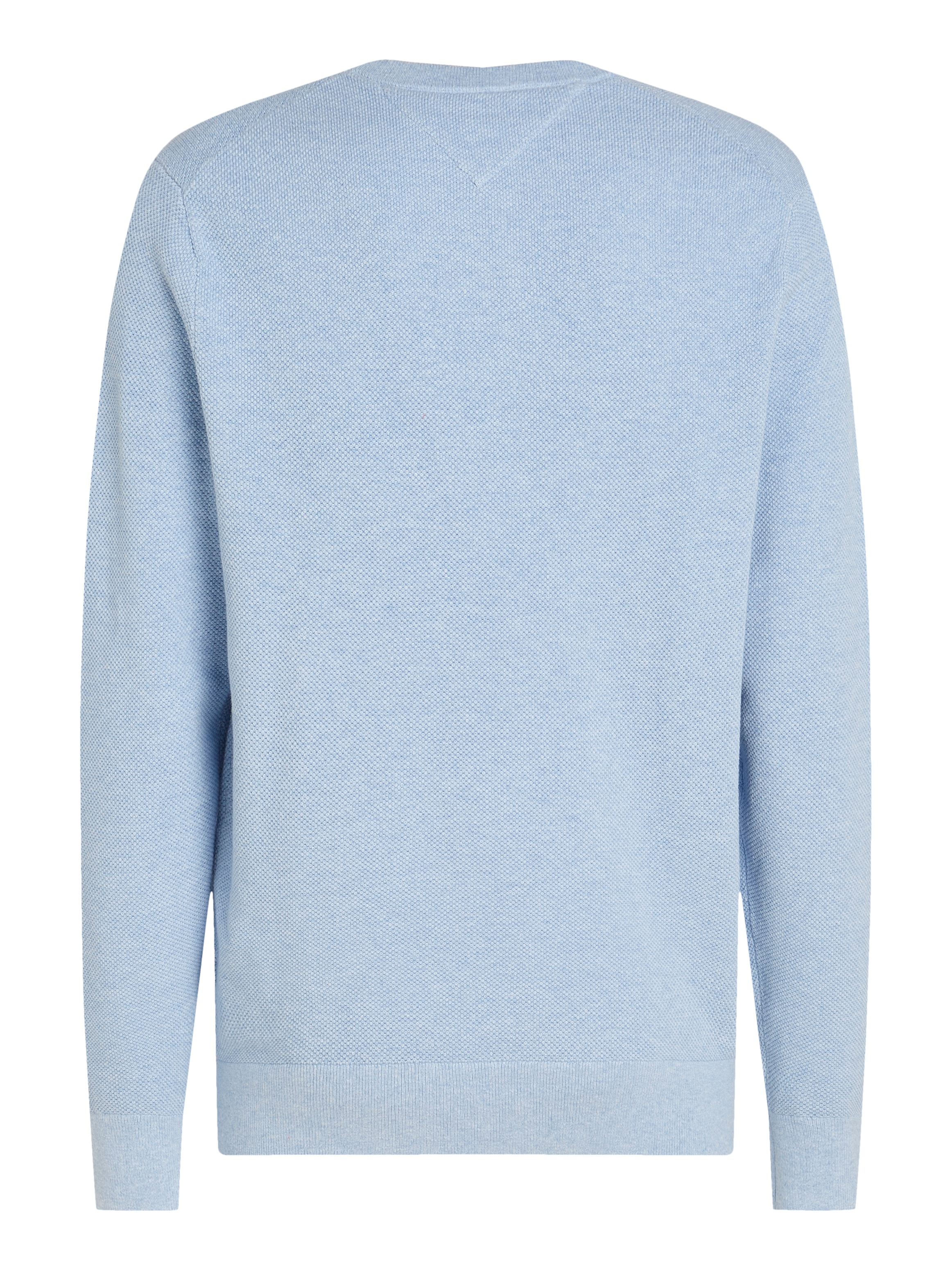 Tommy Hilfiger Rundhalspullover »ESSENTIAL STRUCTURE CREW NECK mit Struktur und Label«, unifarben, casual, regular fit, Baumwolle, Rundhals