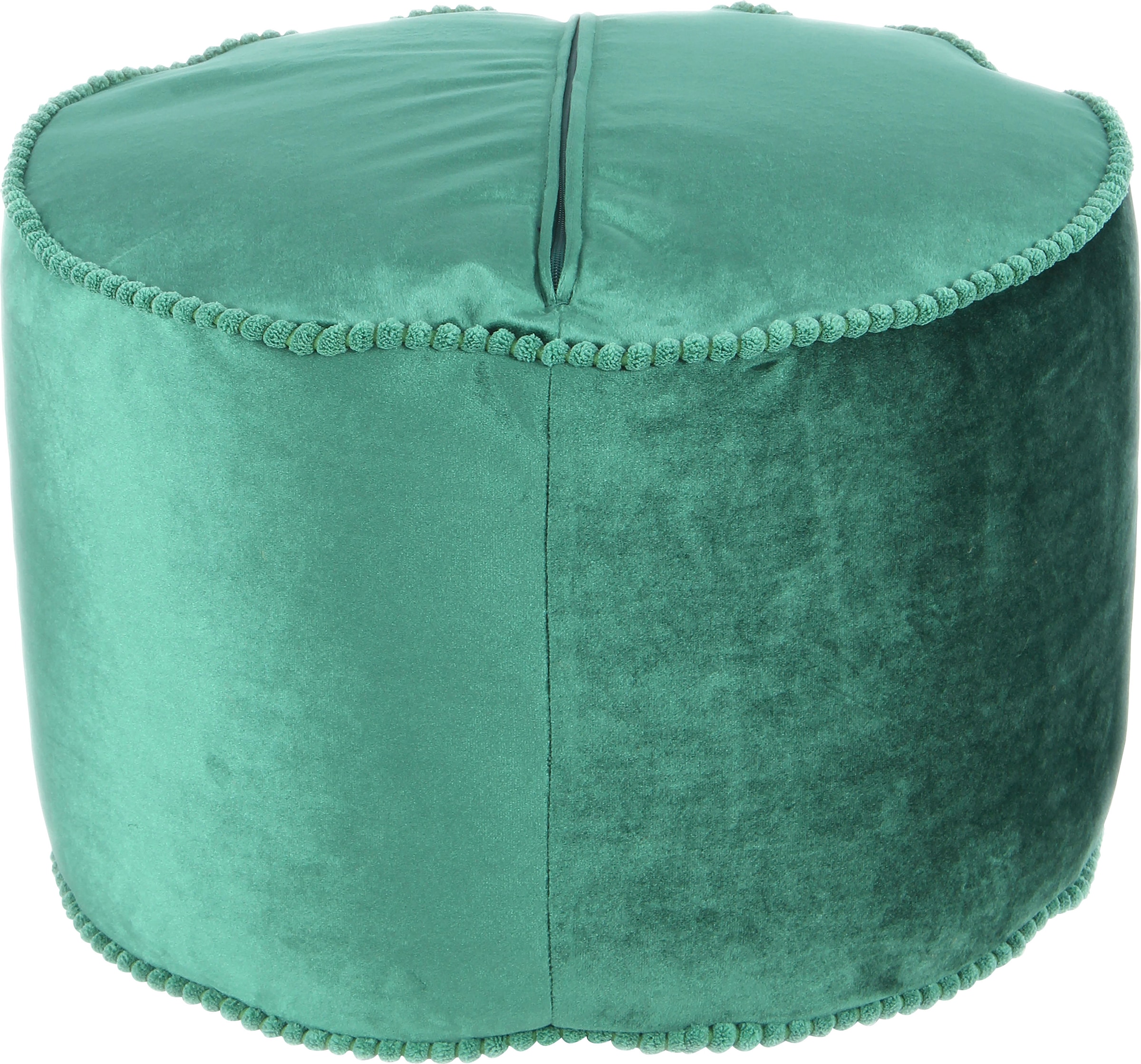 Kayoom Stauraumhocker »Pouf Taj Mahal 125, trendige samtige Oberfläche«, (1 St.), samtweich, farbig, modern, orientalisches Design