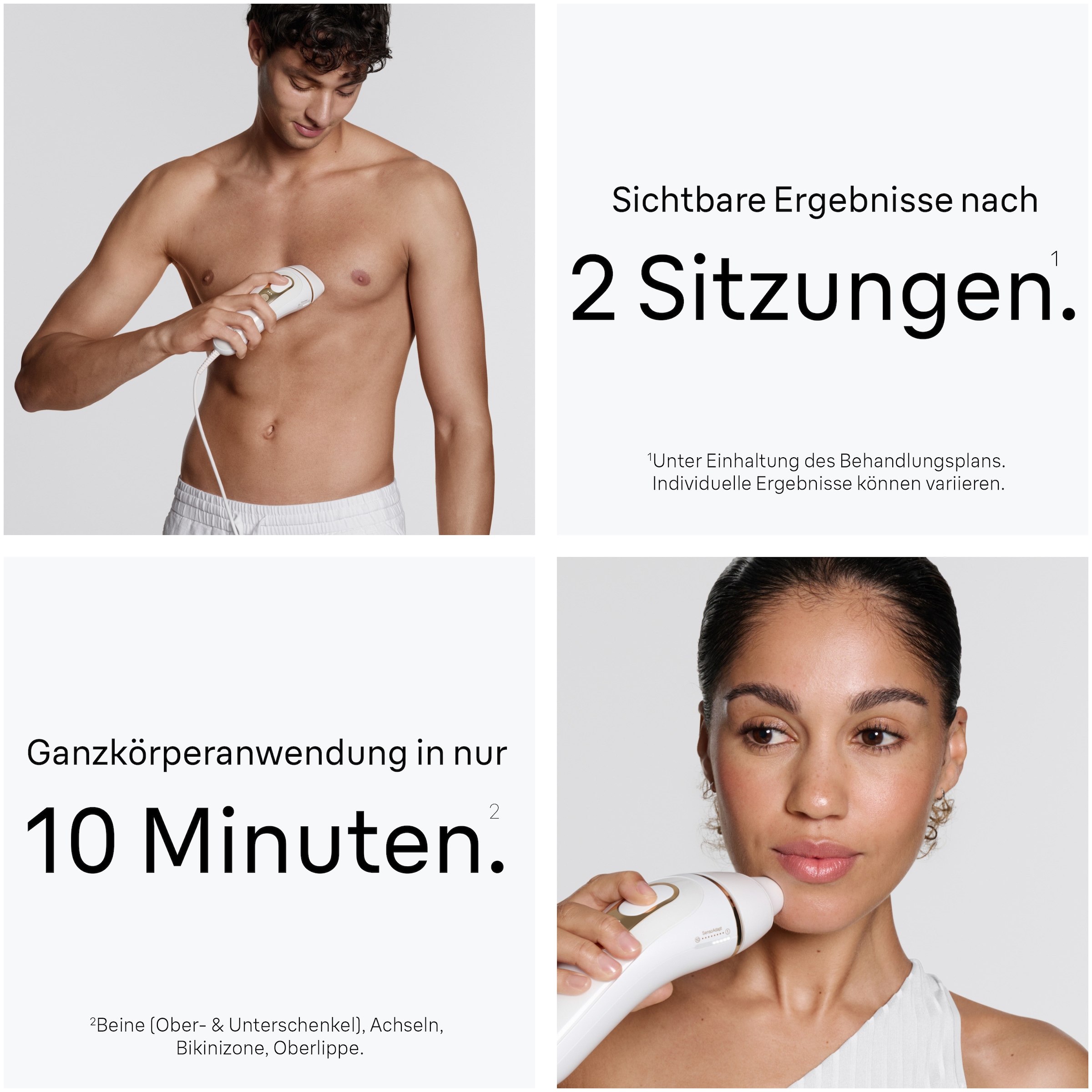 Braun IPL-Haarentferner »Silk-expert Pro IPL PL5431« 400.000 Lichtimpulse dauerhafte Haarreduktion, mit Tasche, Venus Rasierer, 4 Aufsätze