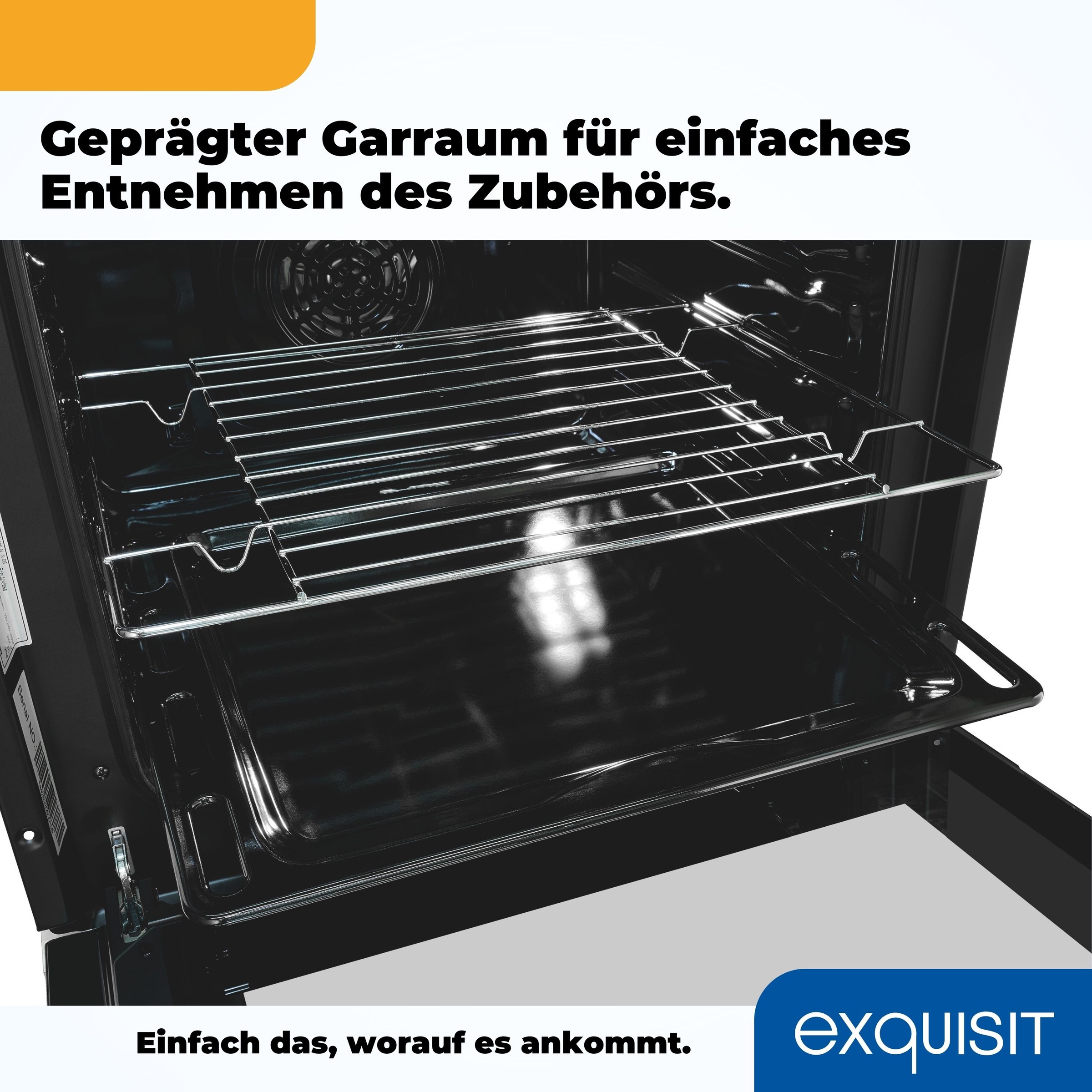 exquisit Einbaubackofen  »EBE 555-1.2 U«