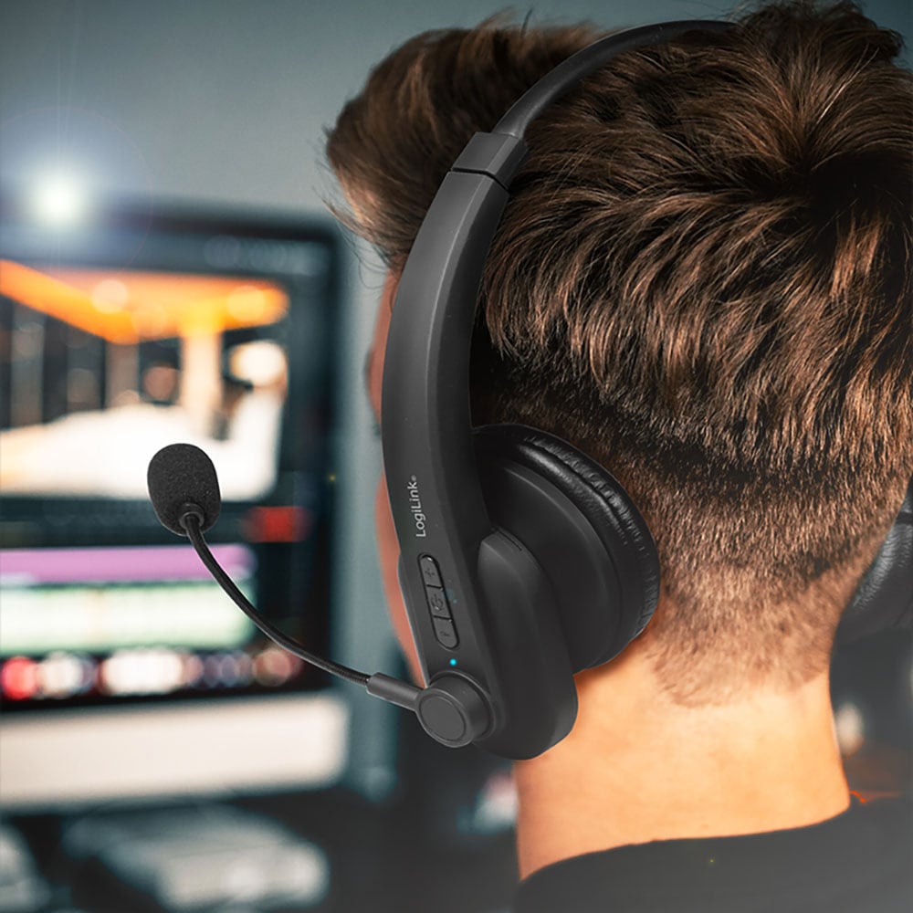 LogiLink Kopfhörer »BT0060« A2DP Bluetooth | AVRCP Bluetooth | Bluetooth | HFP | HSP integrierte Steuerung für Anrufe und Musik